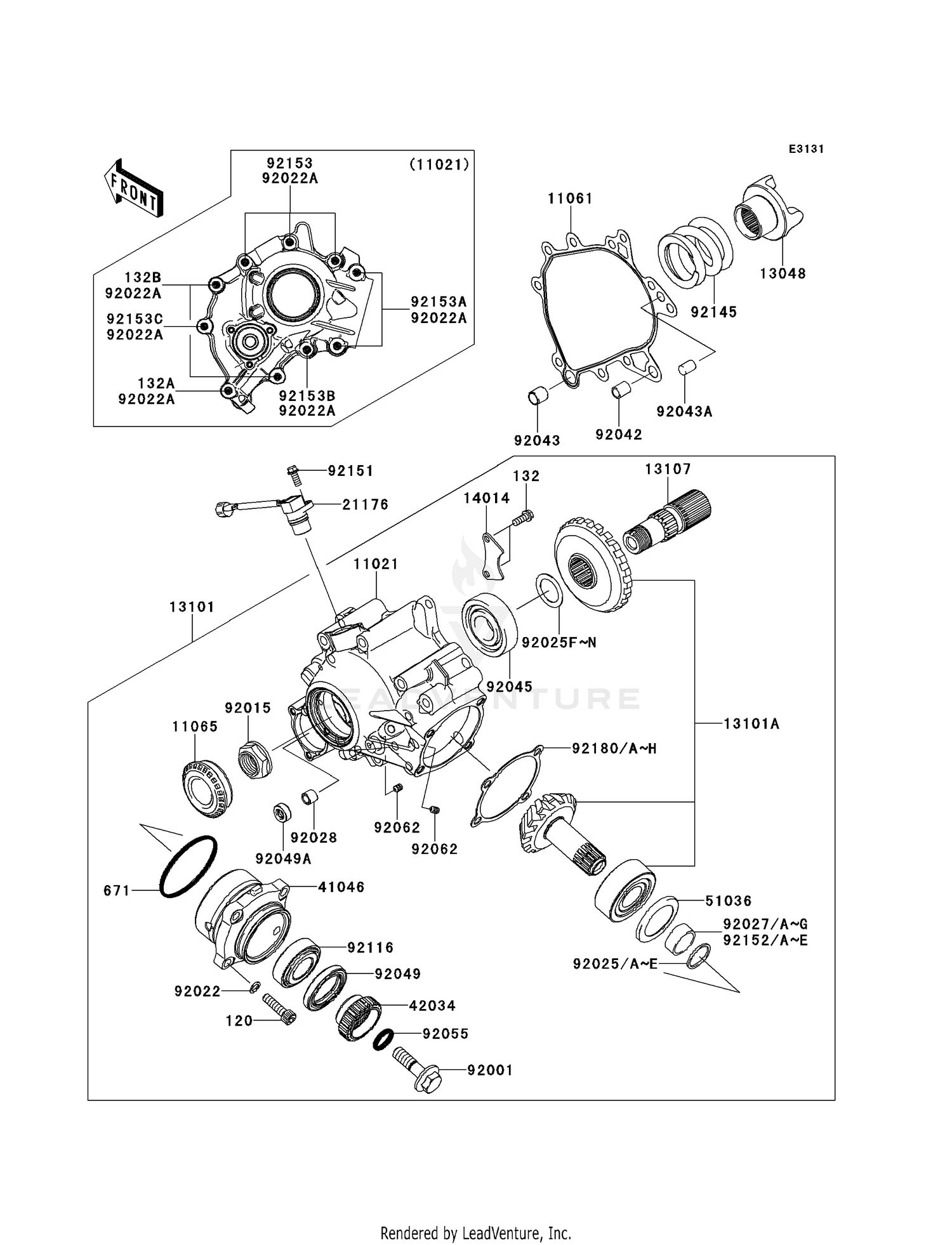 FRONT BEVEL GEAR