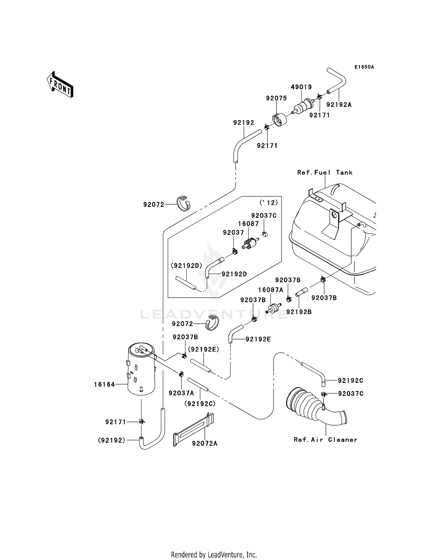 FUEL EVAPORATIVE SYSTEM (DCF-DEF)