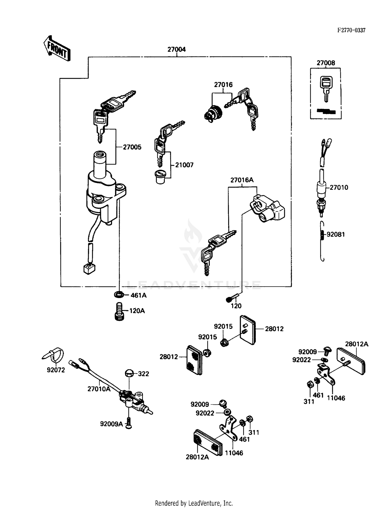 IGNITION SWITCH/LOCKS/REFLECTORS