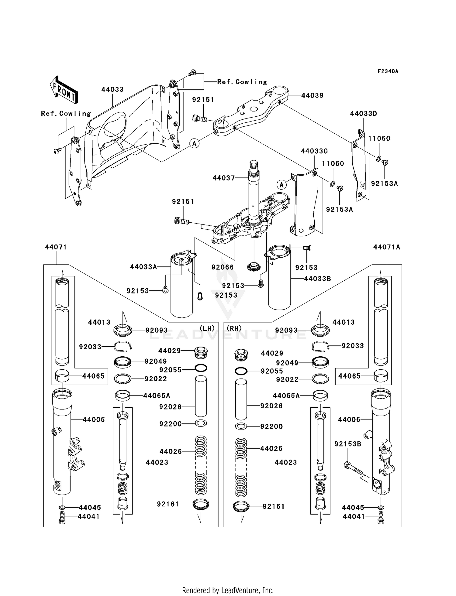 FRONT FORK (D7F/D7FA/D8F/D8FA)