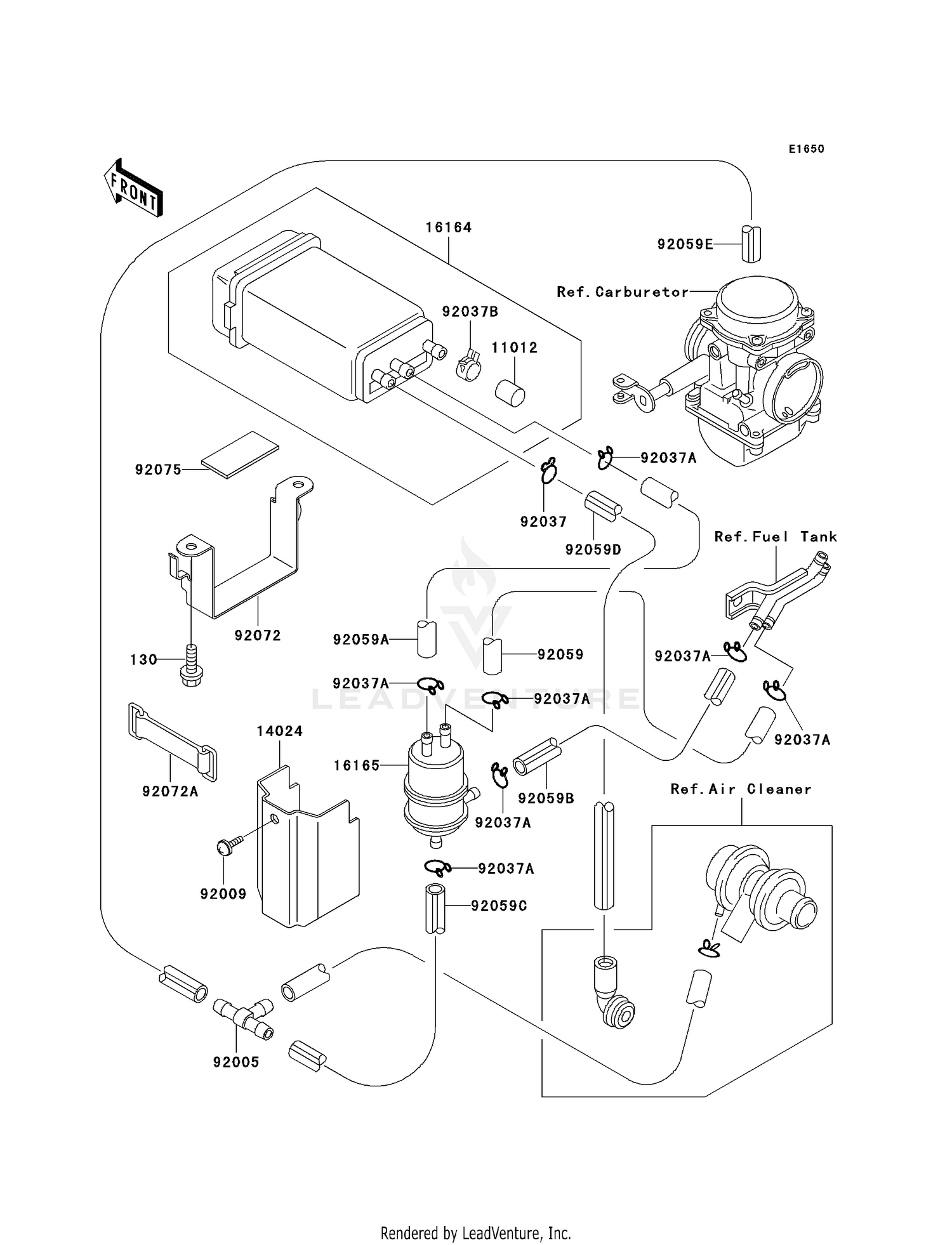 FUEL EVAPORATIVE SYSTEM (CA)