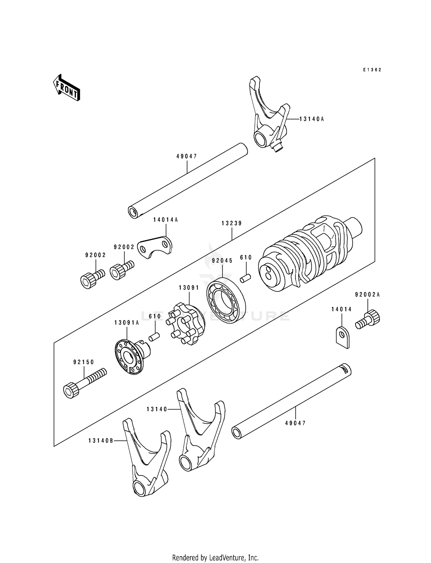 GEAR CHANGE DRUM/SHIFT FORK(S)