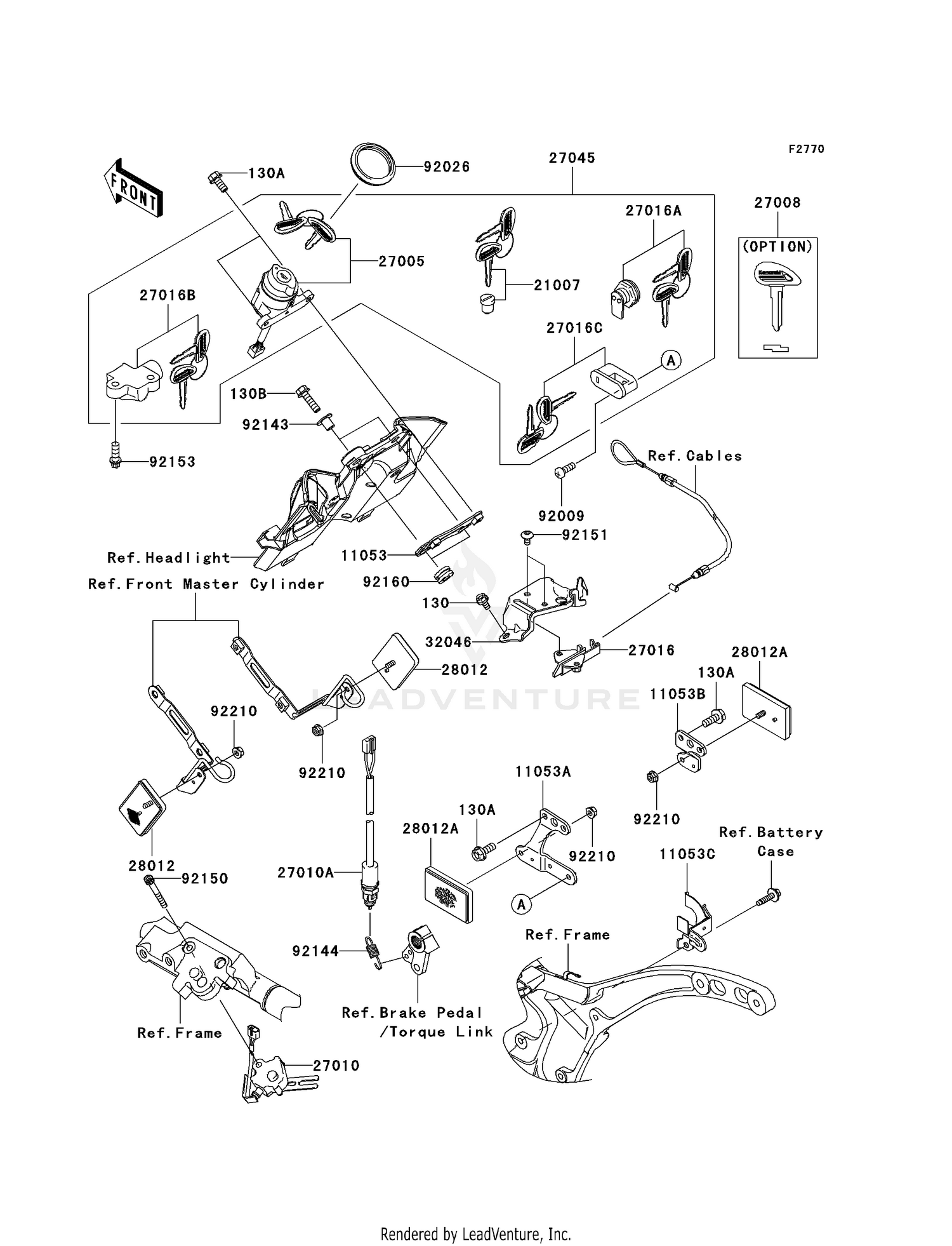 IGNITION SWITCH/LOCKS/REFLECTORS