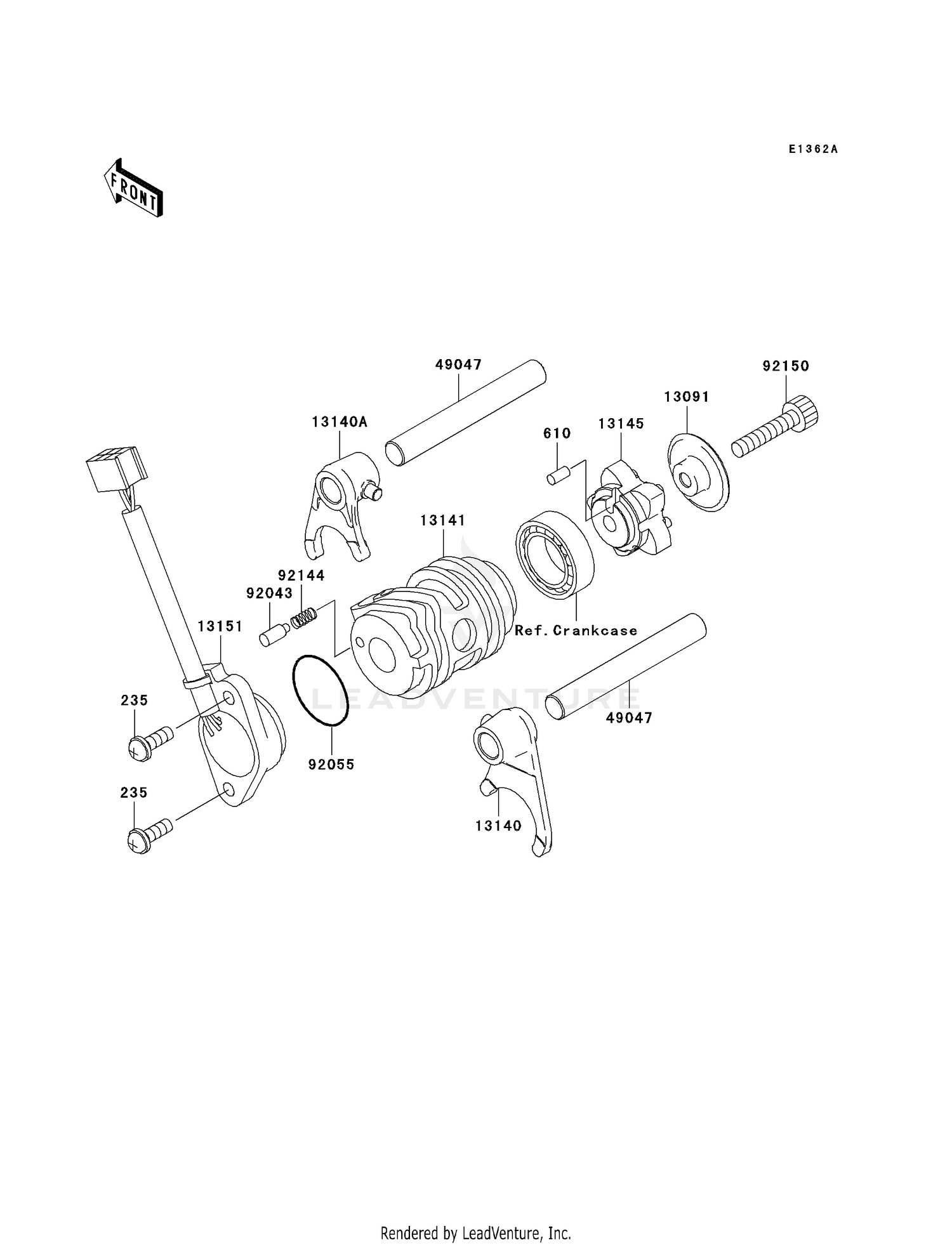 GEAR CHANGE DRUM/SHIFT FORK(S)