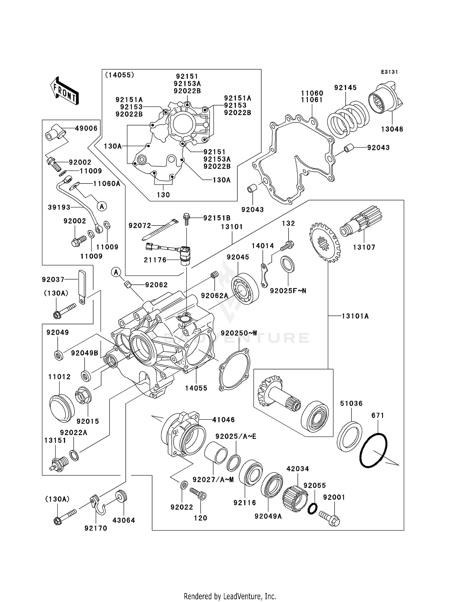 FRONT BEVEL GEAR