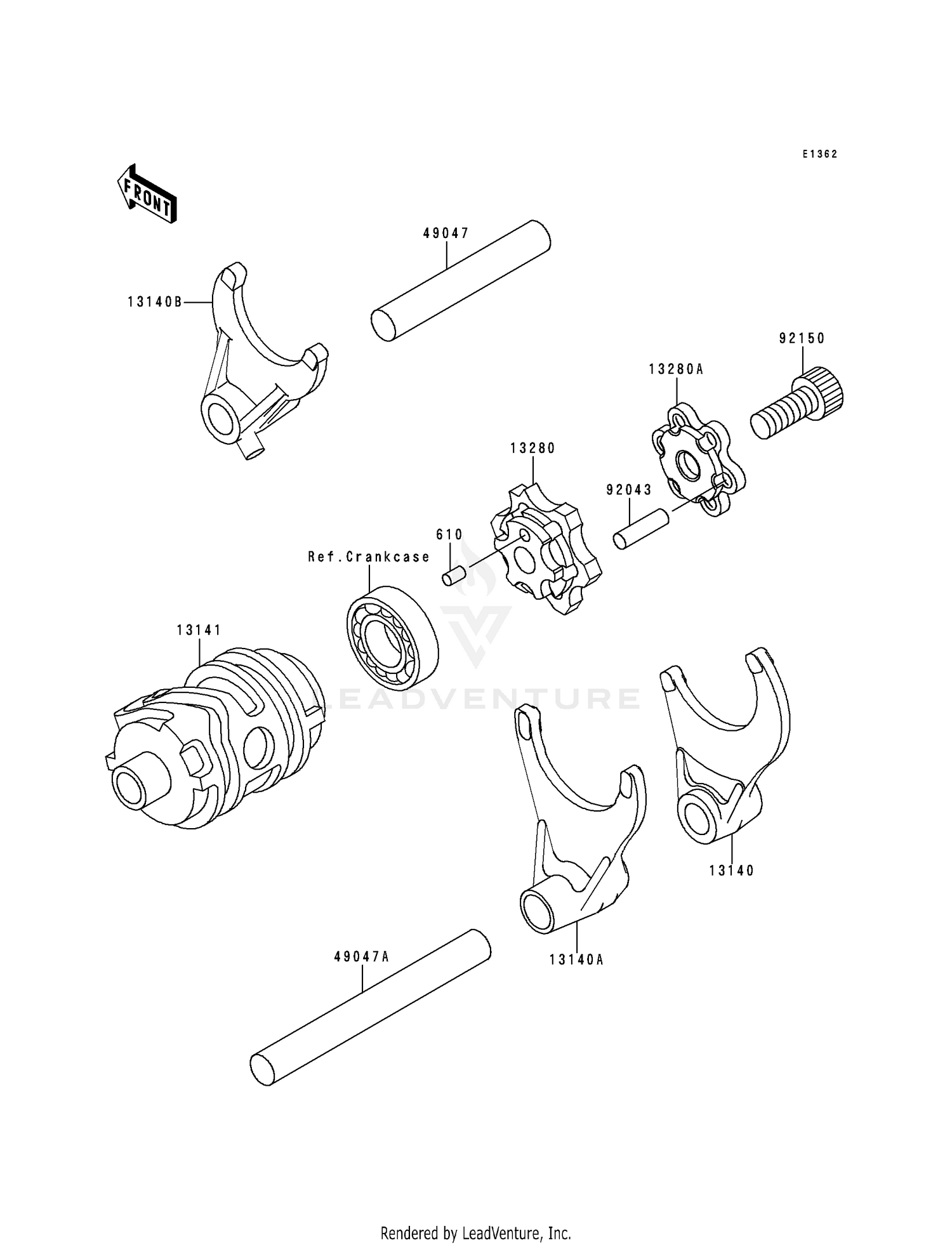 GEAR CHANGE DRUM/SHIFT FORK(S)