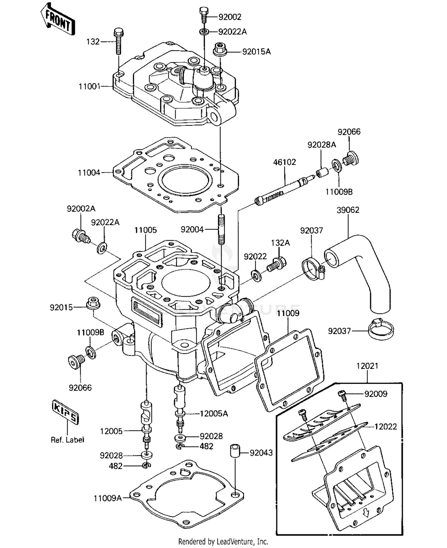 CYLINDER HEAD/CYLINDER/REED