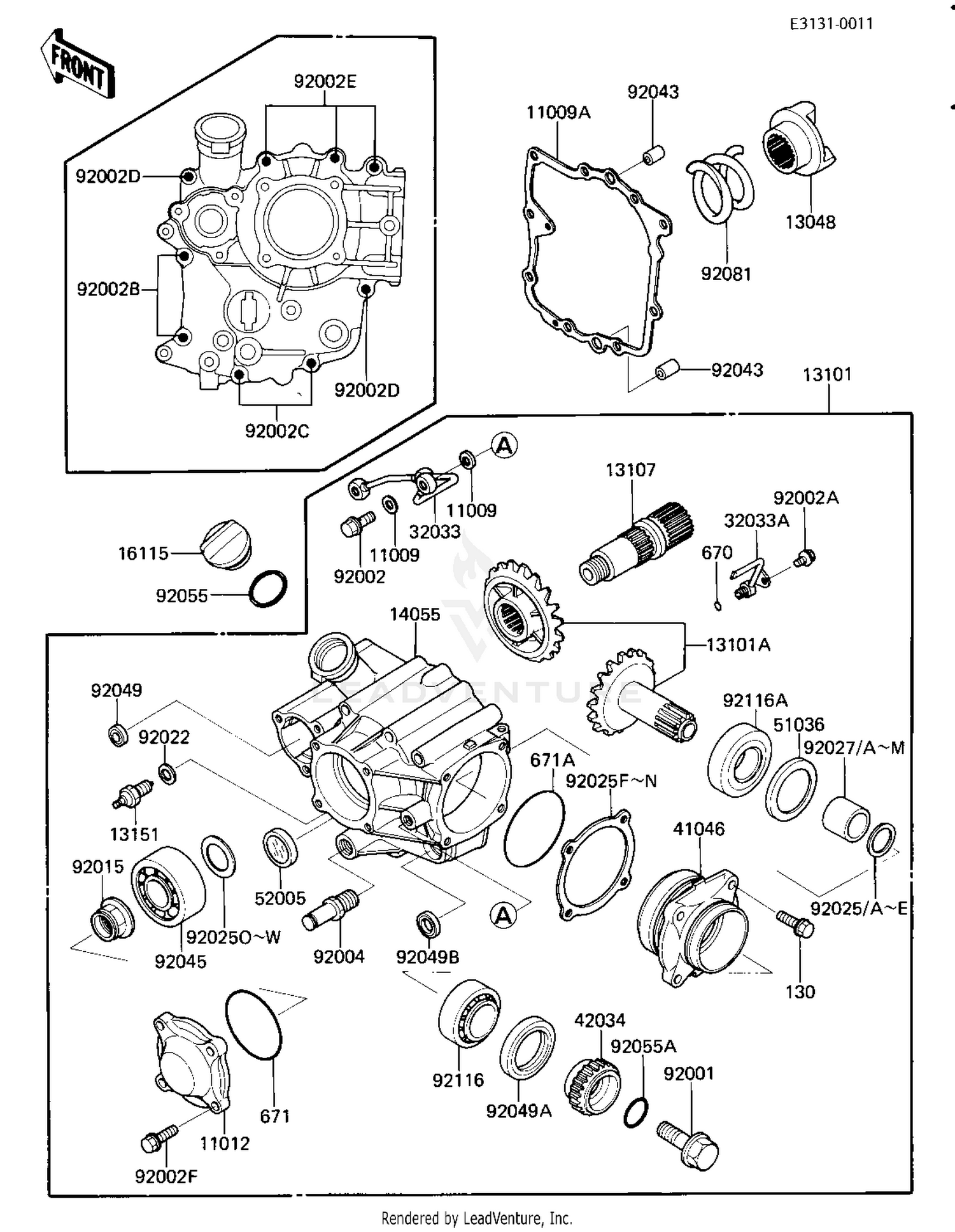 FRONT BEVEL GEARS
