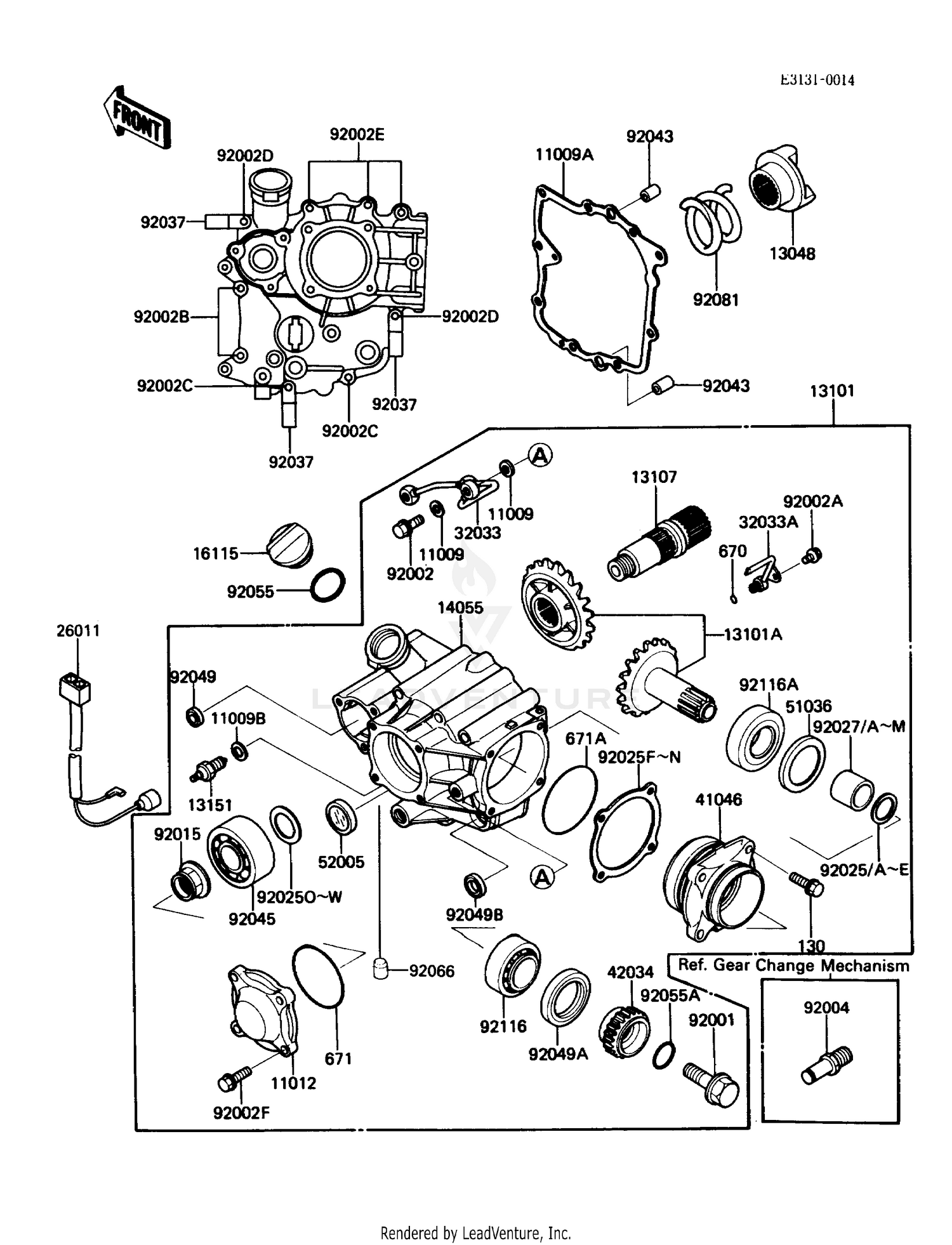 FRONT BEVEL GEAR