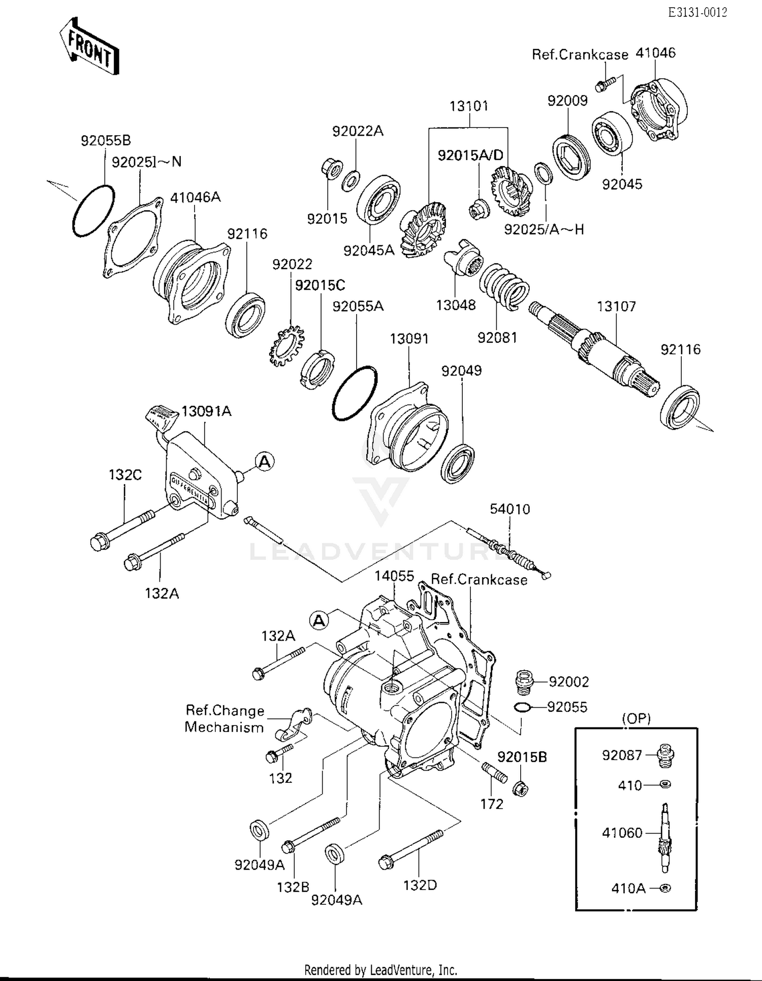 FRONT BEVEL GEARS