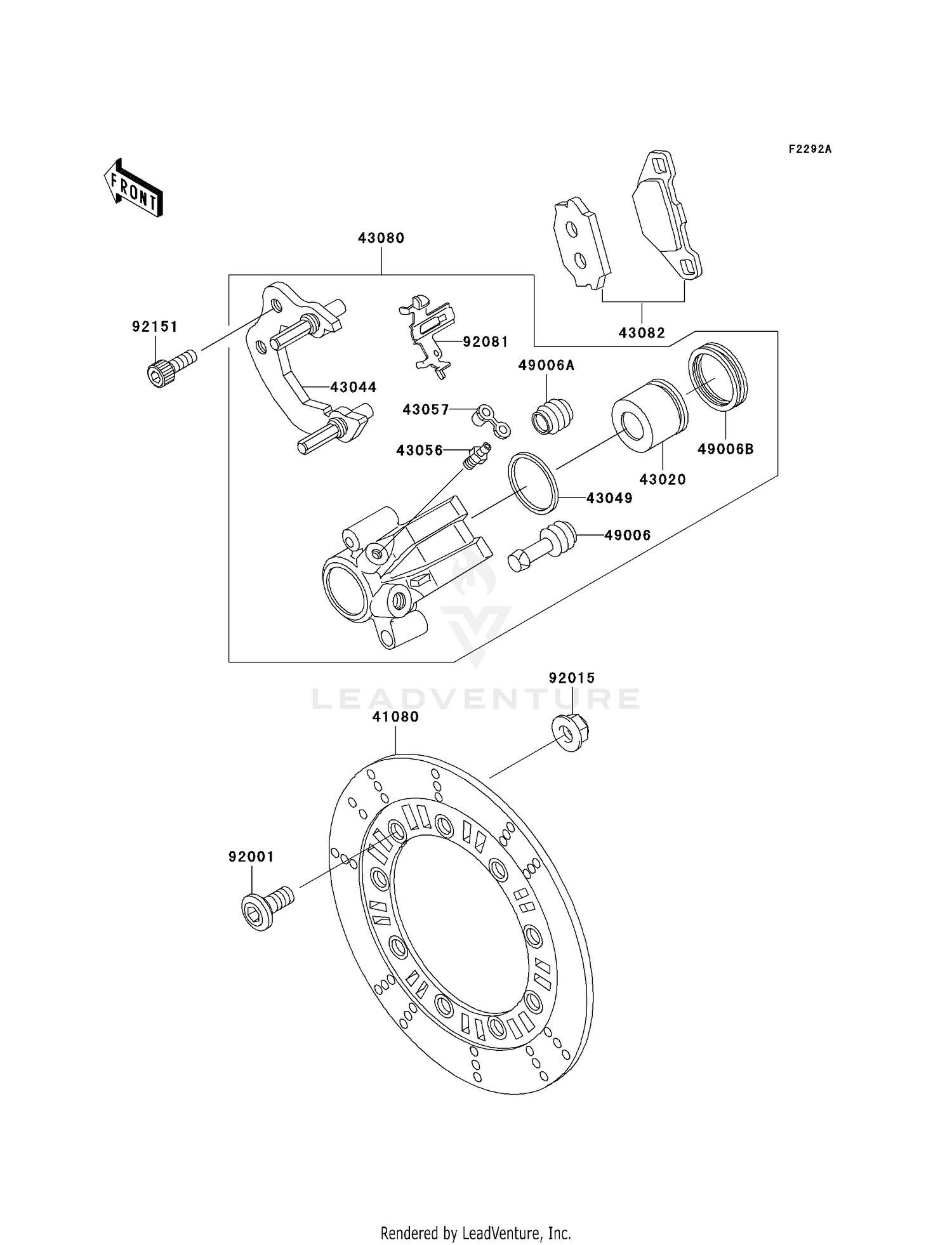 FRONT BRAKE (D21/D22)
