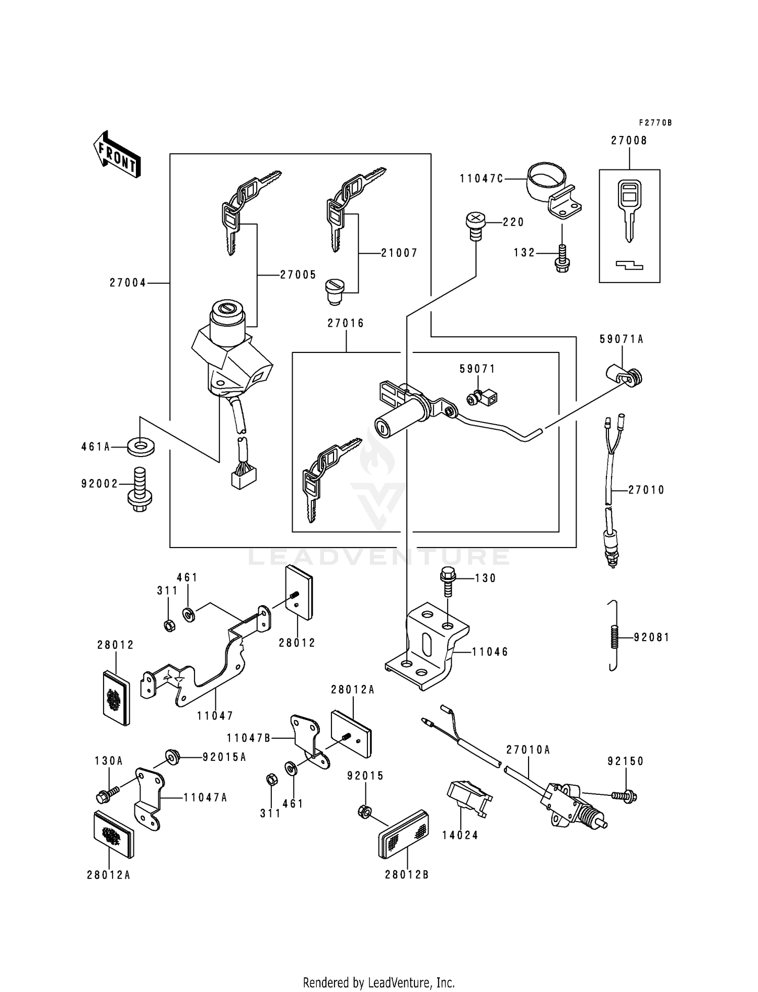 IGNITION SWITCH (ZR550-B3/B4)