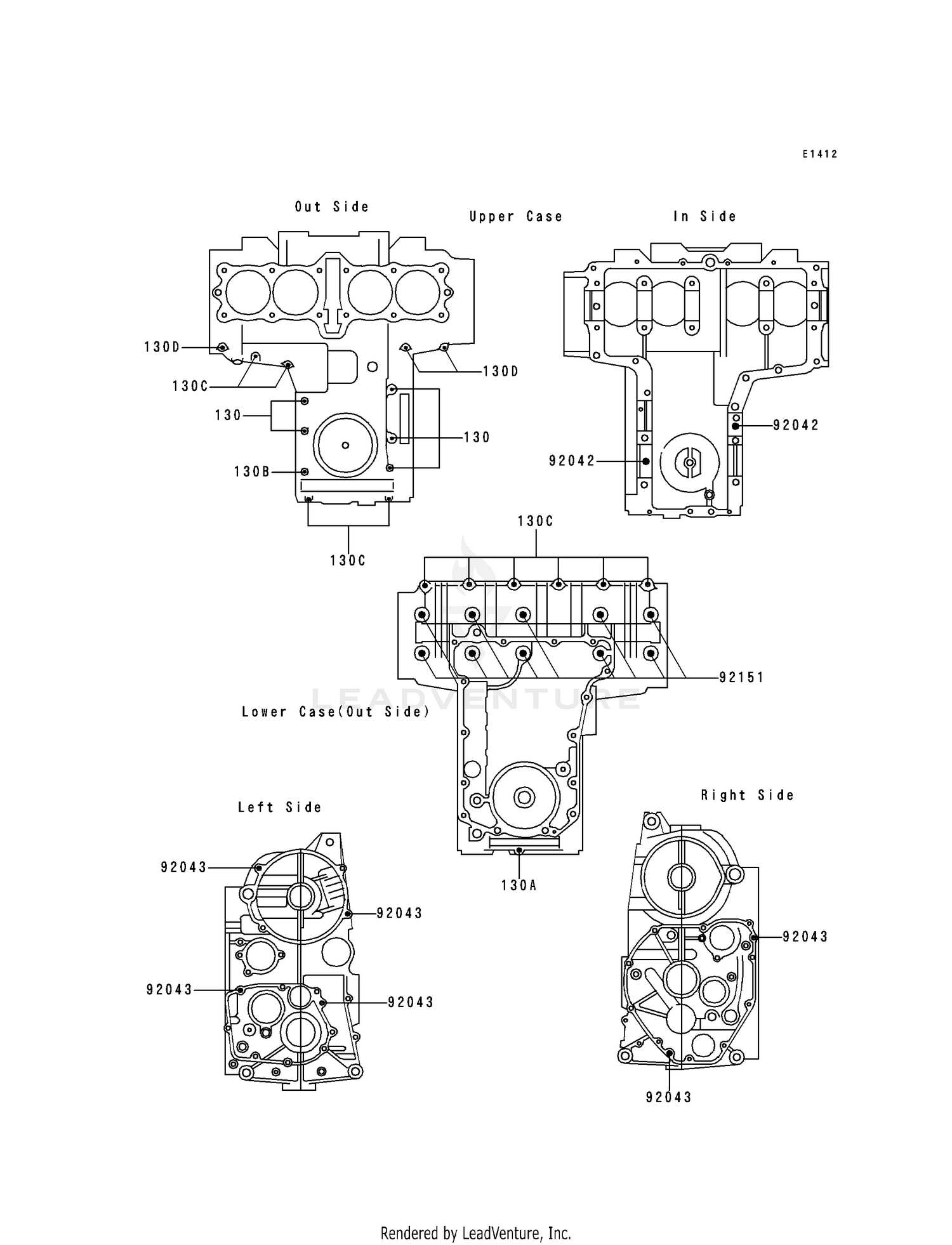 CRANKCASE BOLT PATTERN