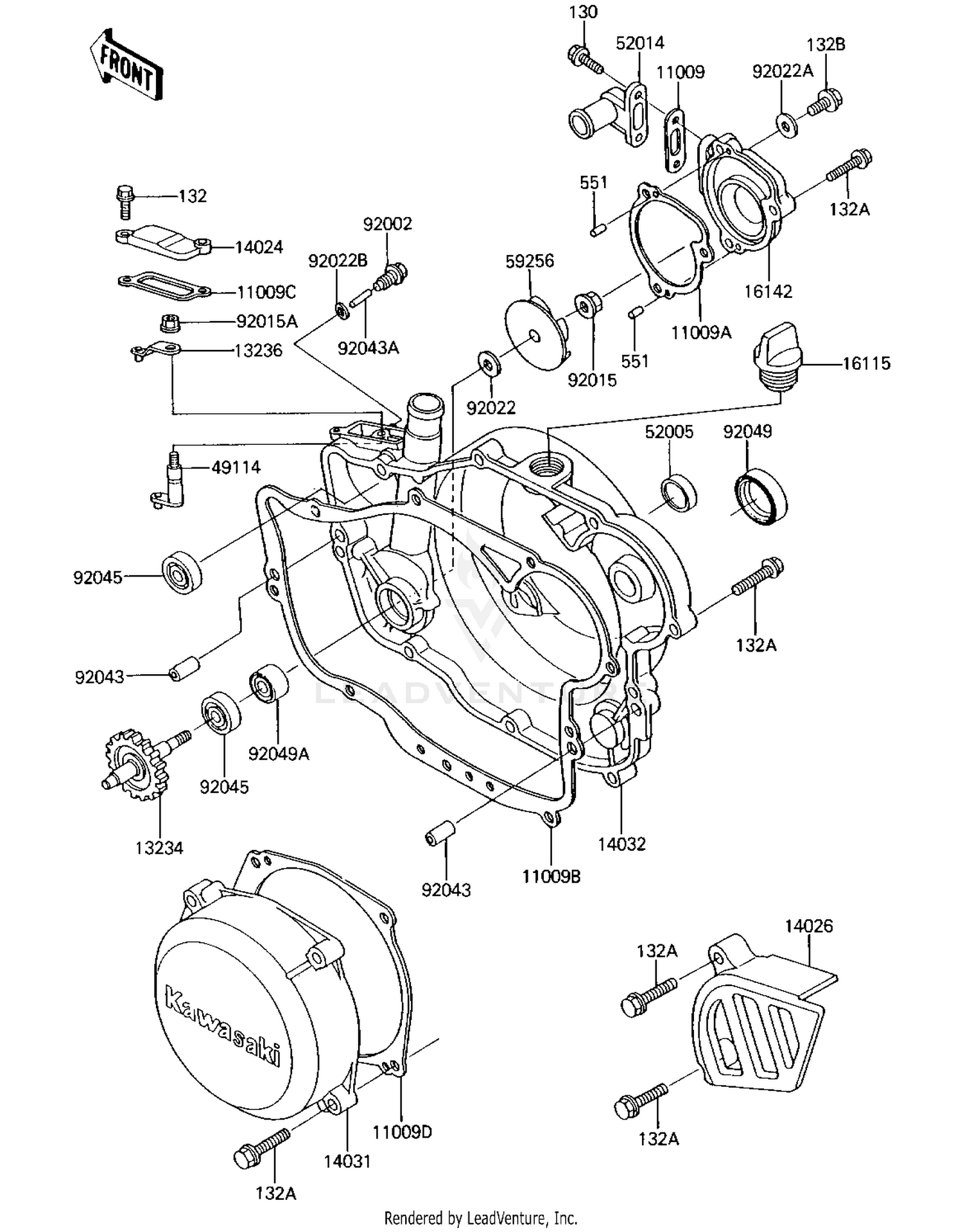 ENGINE COVERS/WATER PUMP