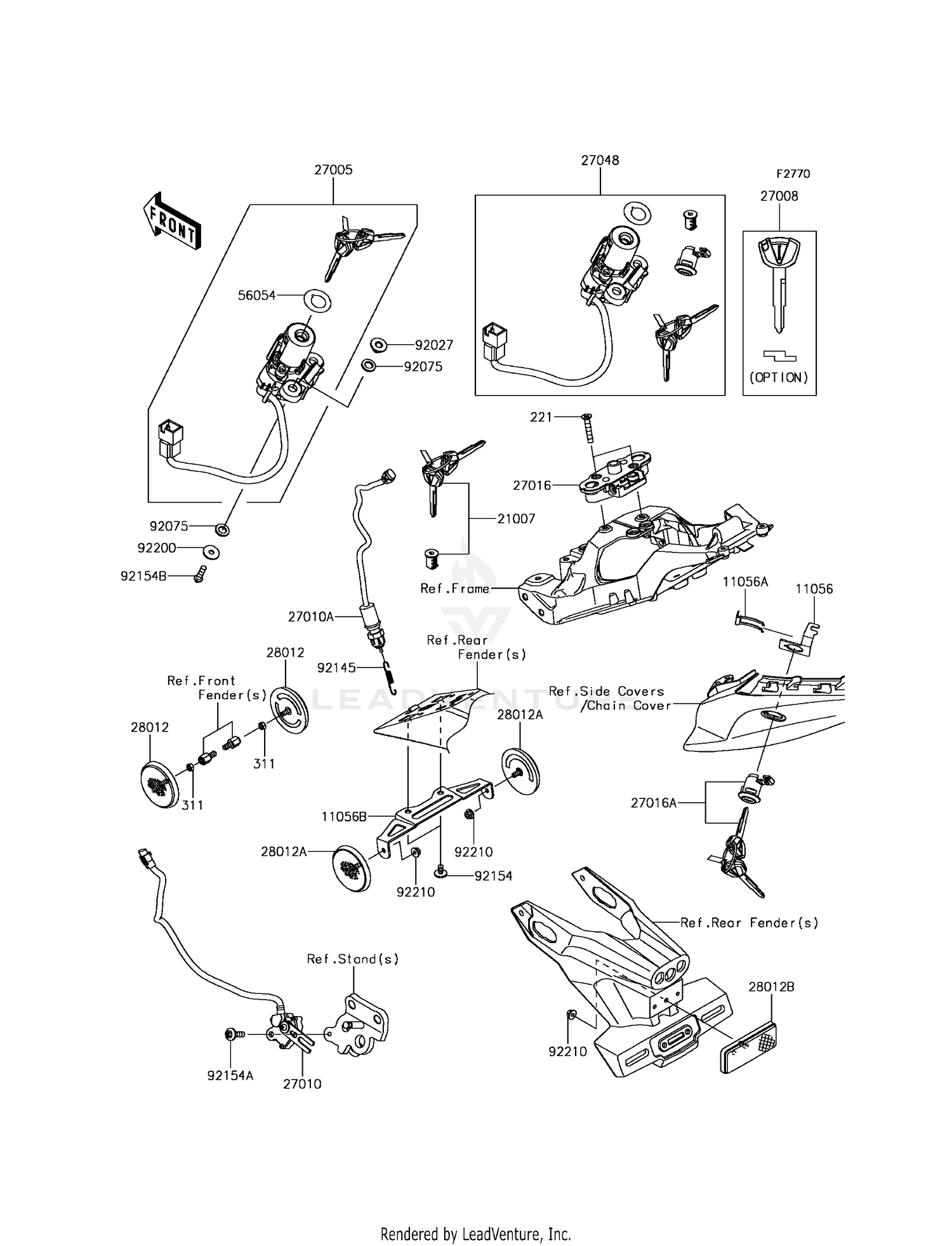 IGNITION SWITCH/LOCKS/REFLECTORS
