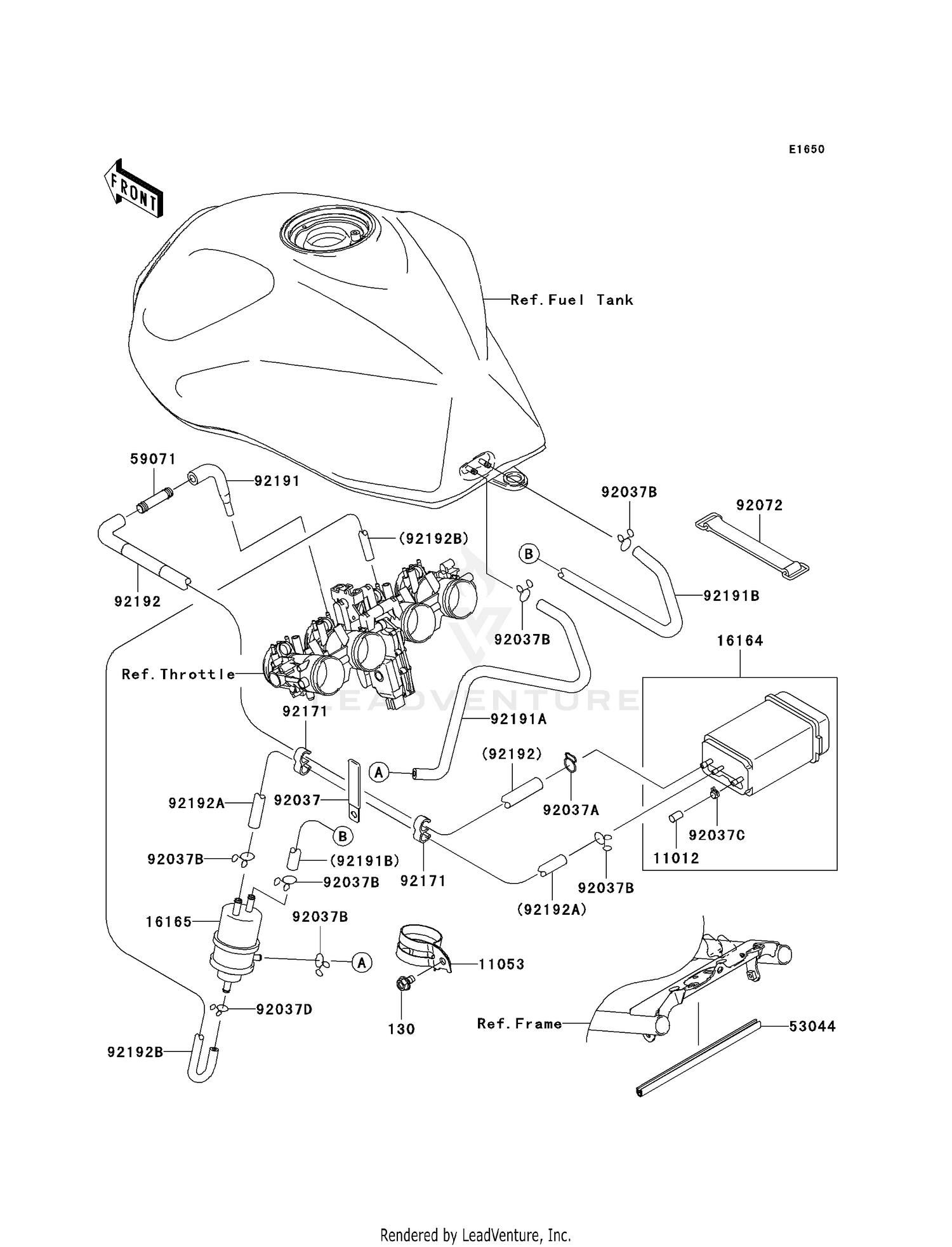 FUEL EVAPORATIVE SYSTEM (CA)