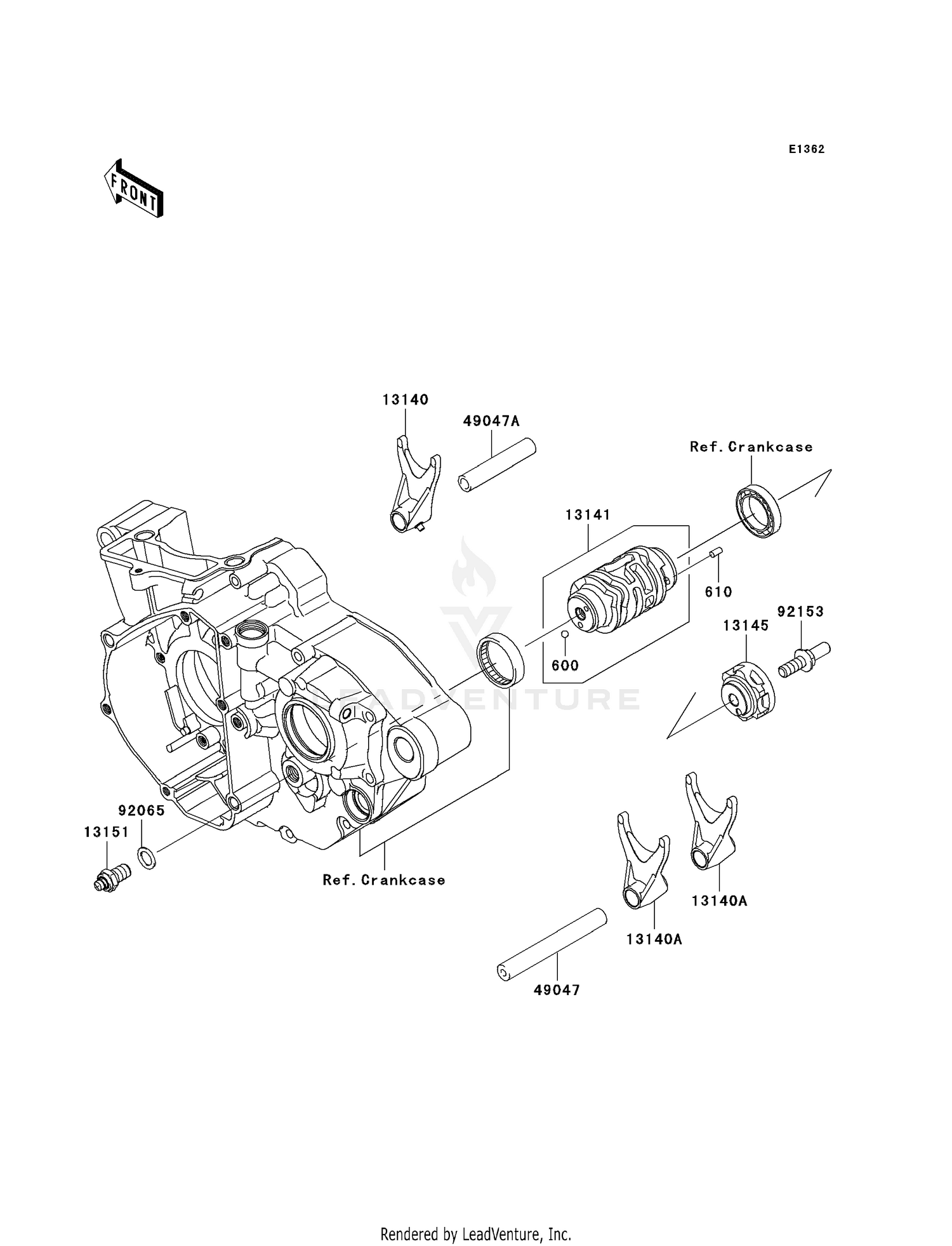 GEAR CHANGE DRUM/SHIFT FORK(S)
