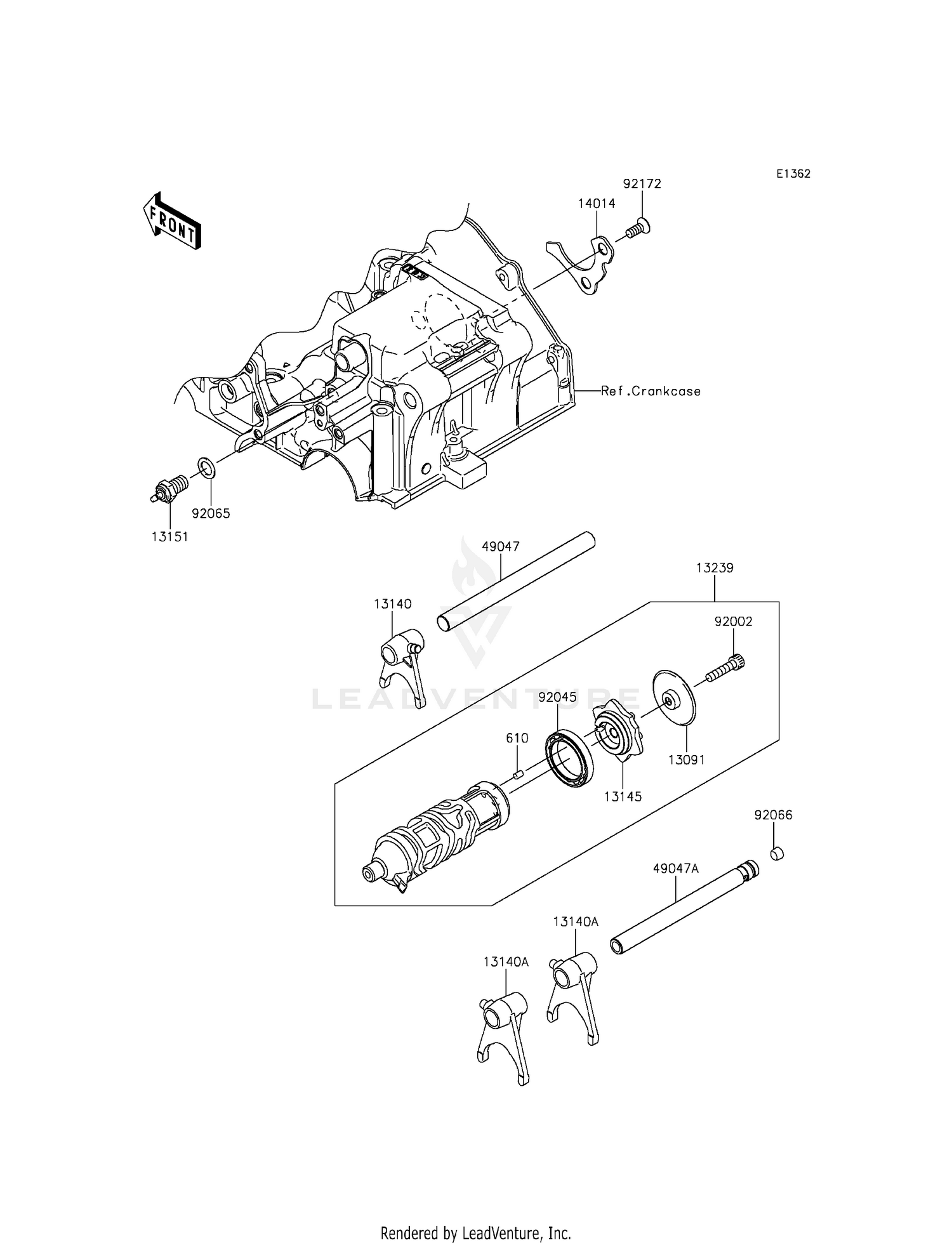GEAR CHANGE DRUM/SHIFT FORK(S)