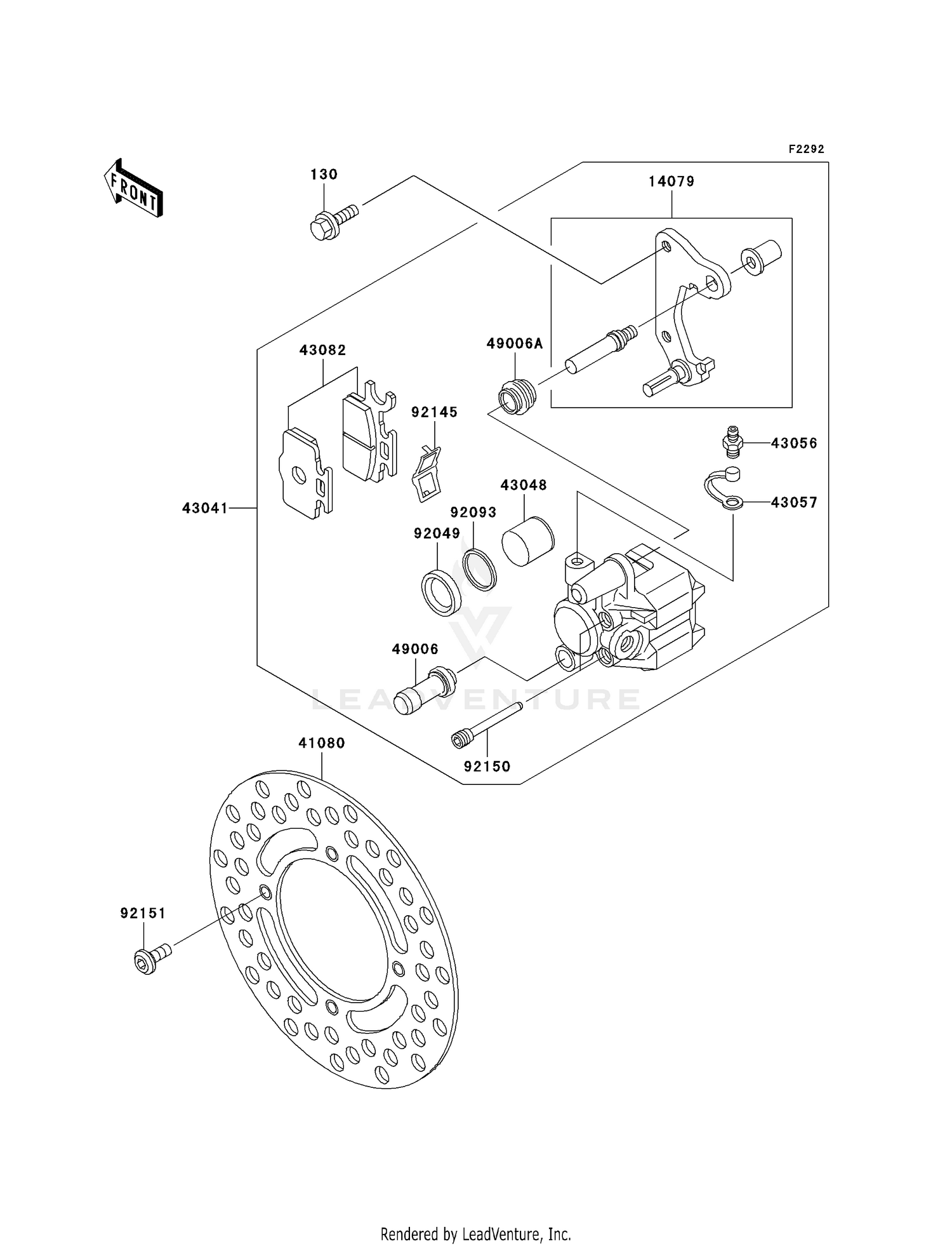FRONT BRAKE (KX65-A1-A4)
