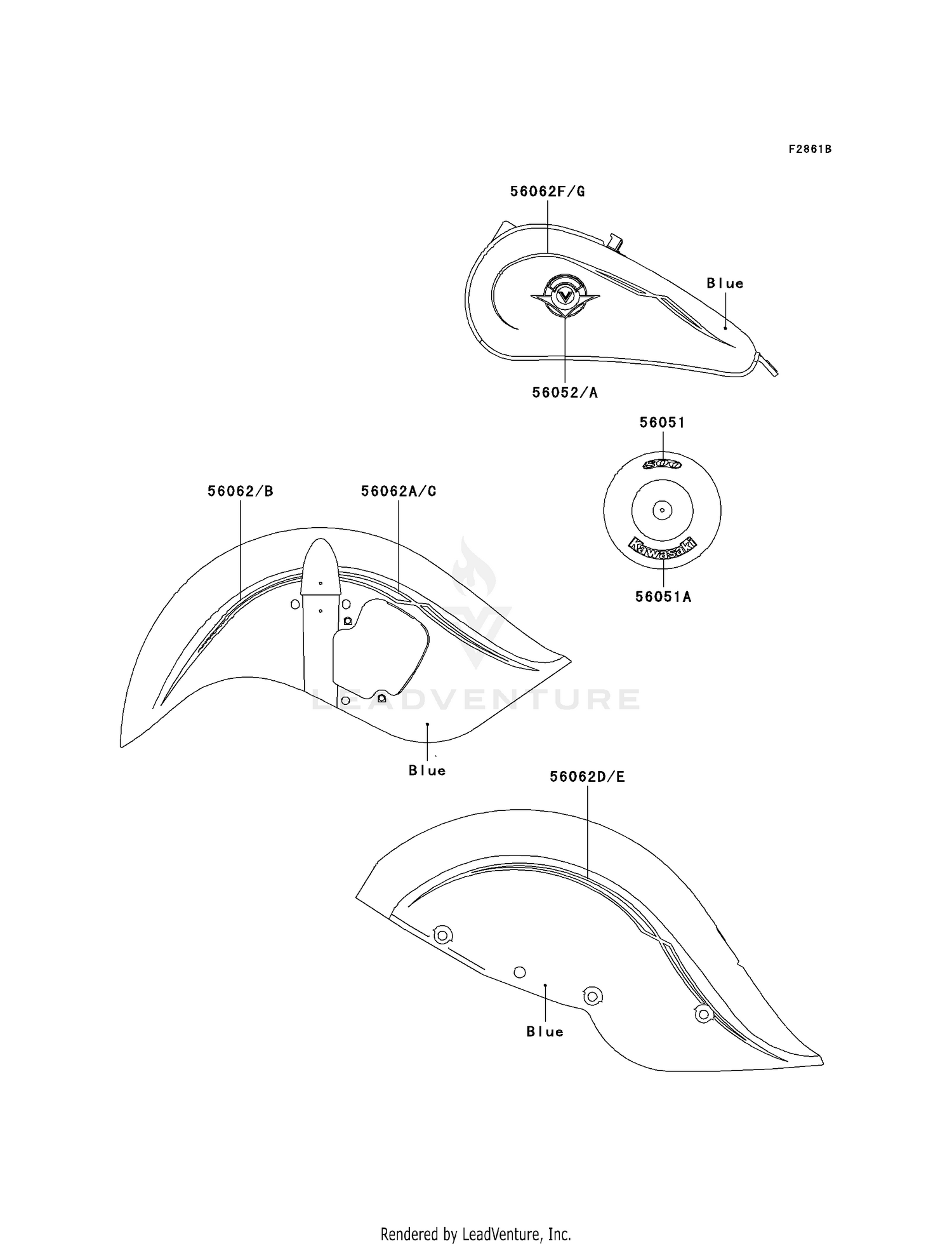 DECALS (BLUE)(VN800-C2)