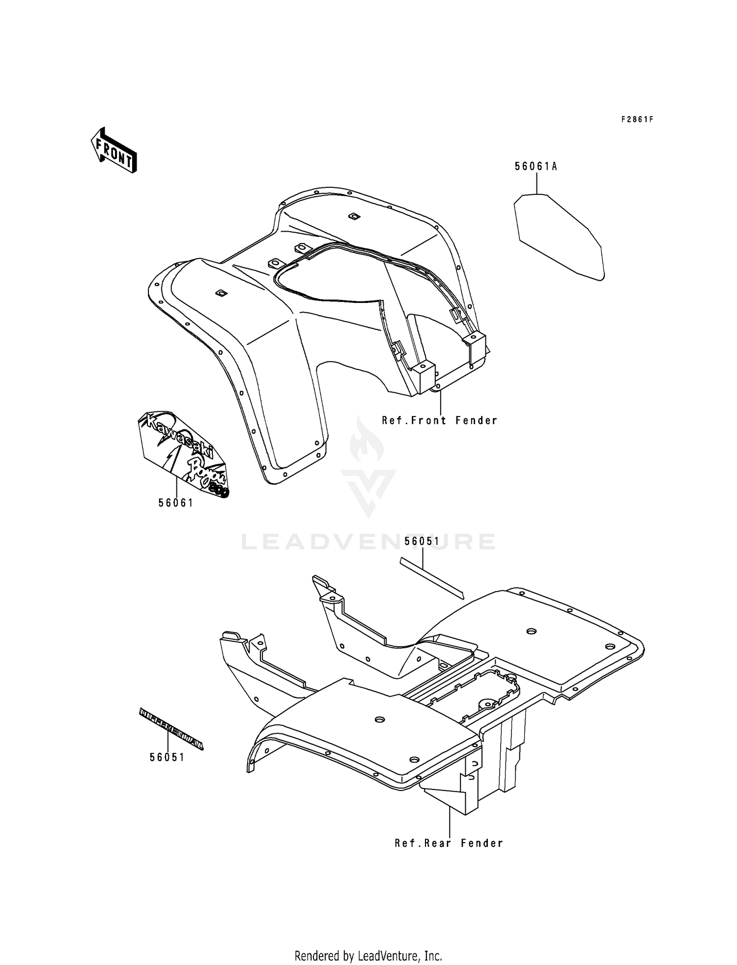 DECALS (RED)(KLF300-B9)