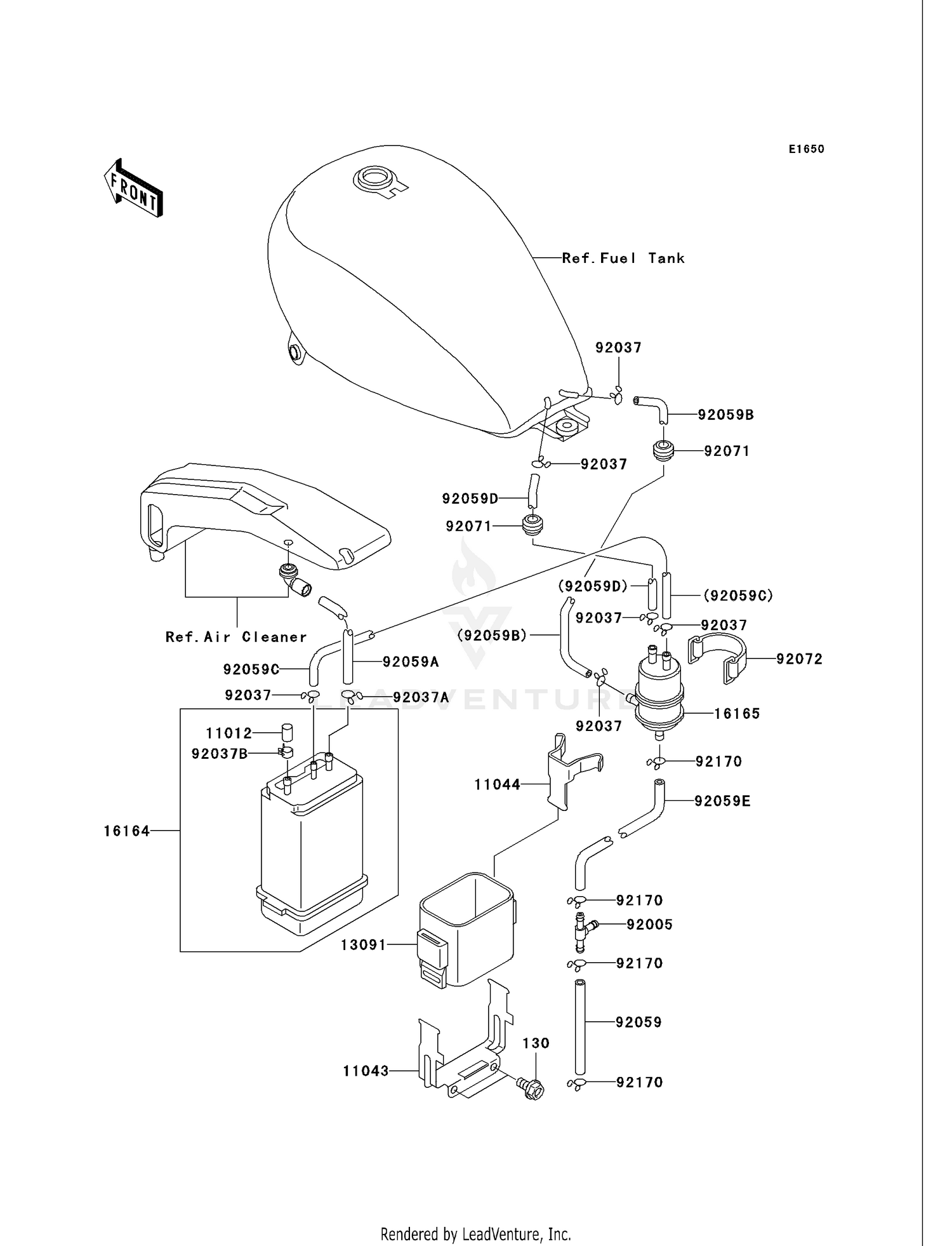 FUEL EVAPORATIVE SYSTEM (CA)