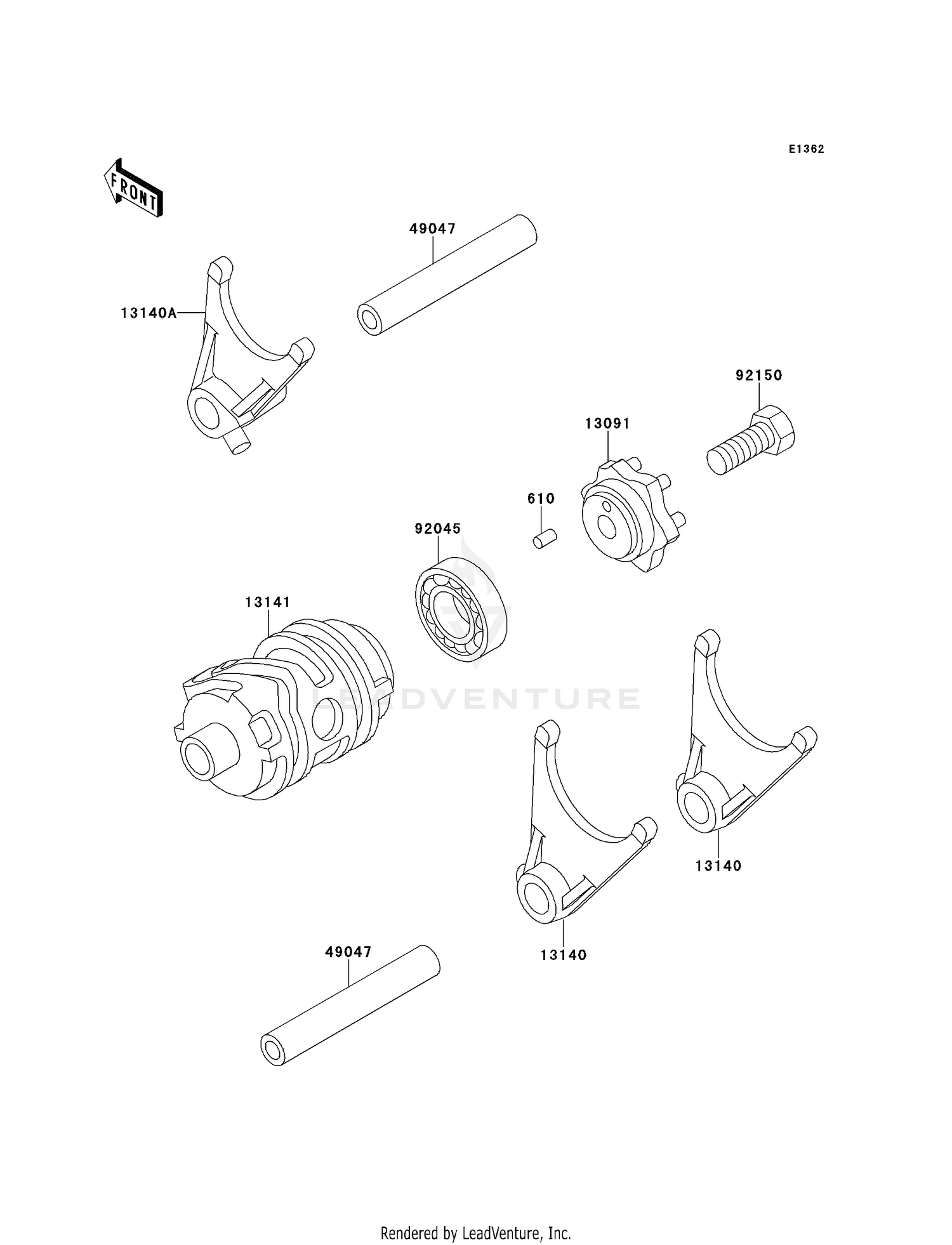 GEAR CHANGE DRUM/SHIFT FORK(S)