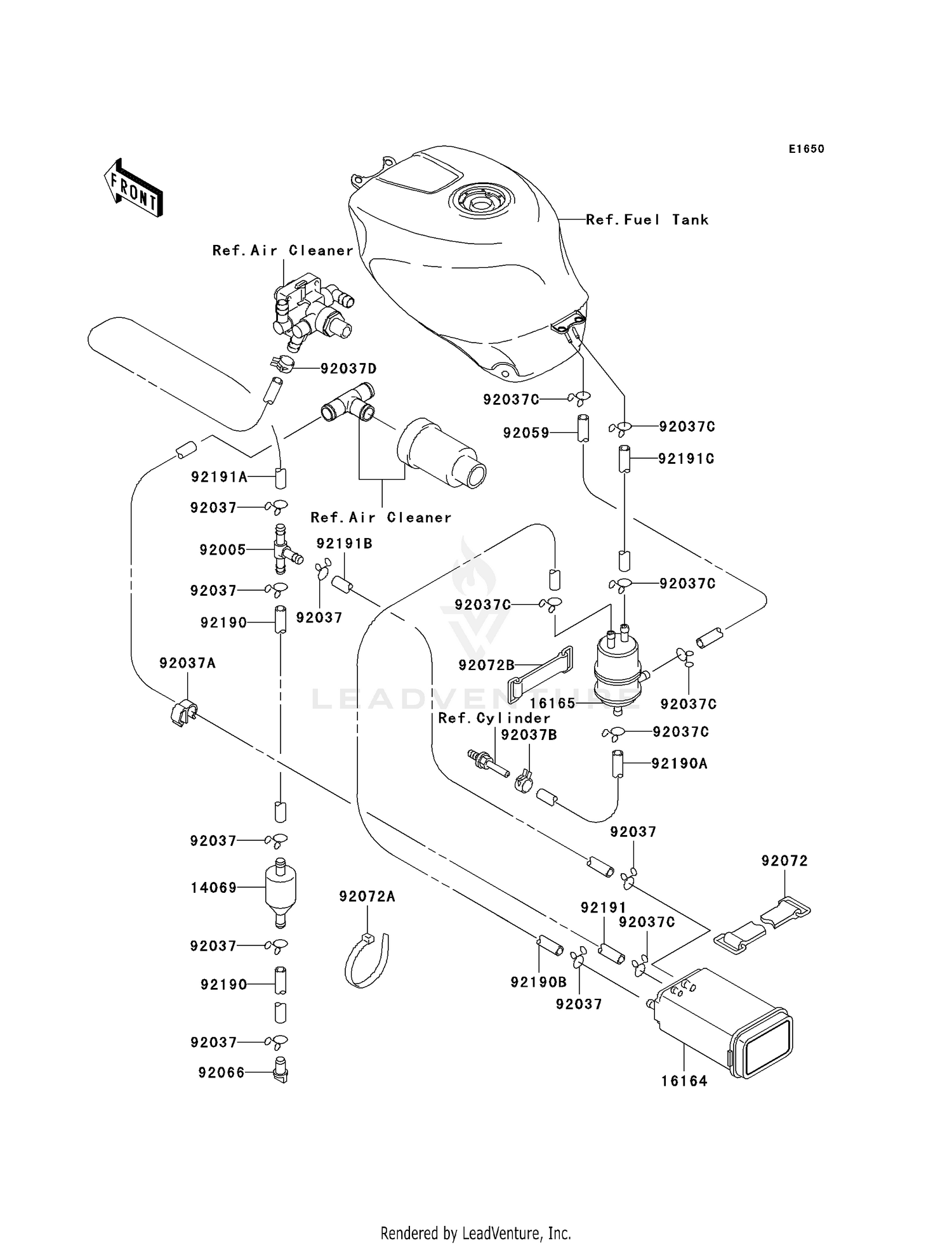 FUEL EVAPORATIVE SYSTEM (CA)