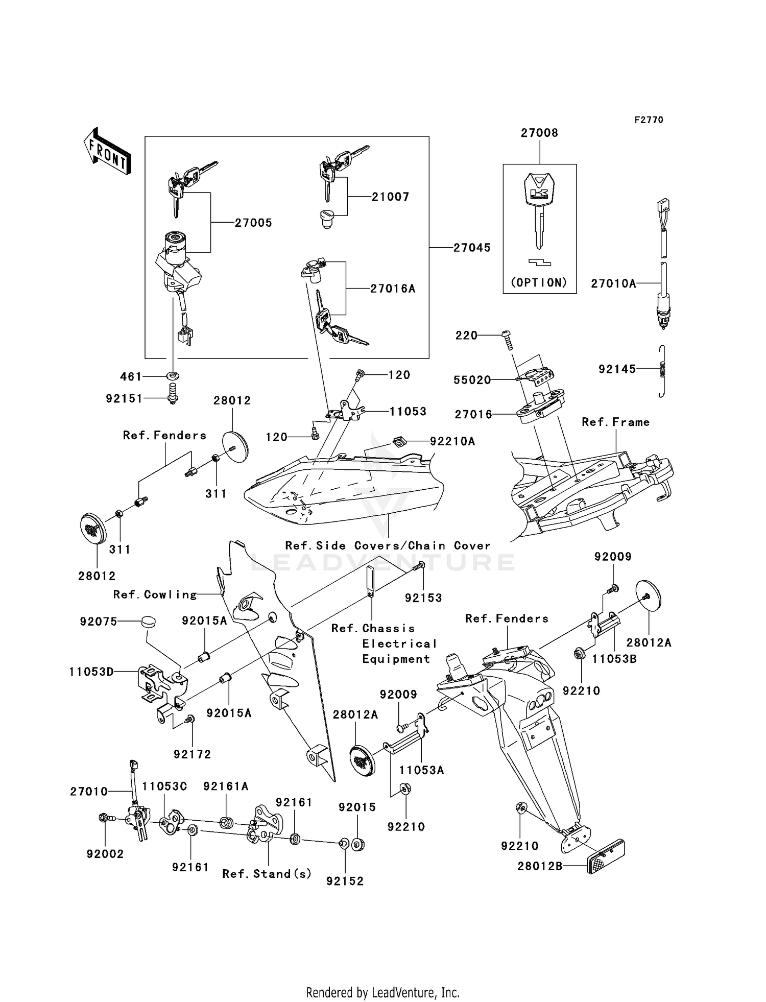 IGNITION SWITCH/LOCKS/REFLECTORS