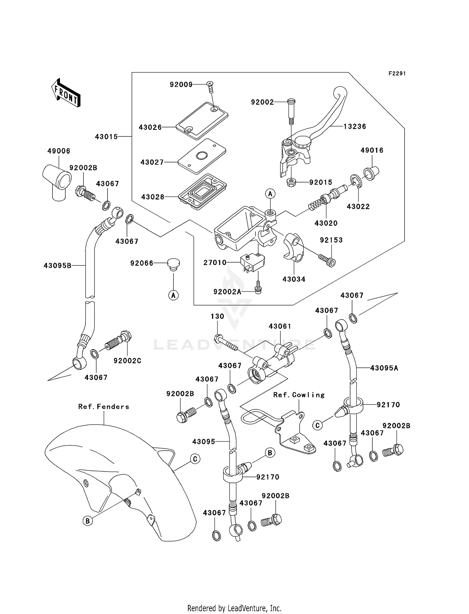 FRONT MASTER CYLINDER (C1/C2)