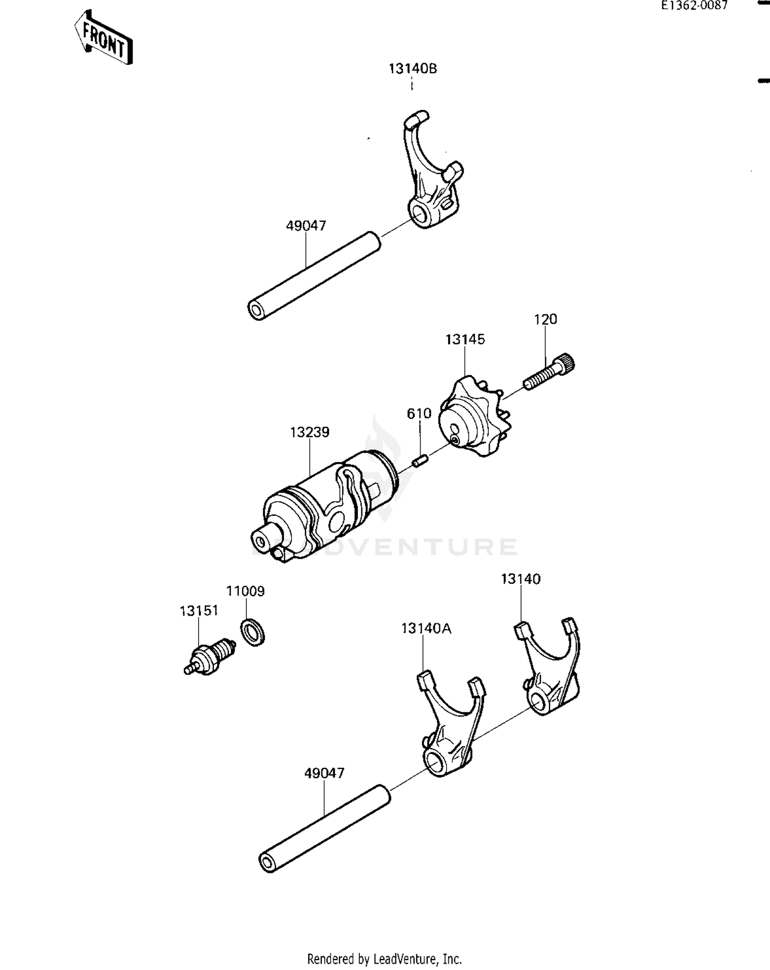 GEAR CHANGE DRUM & FORKS