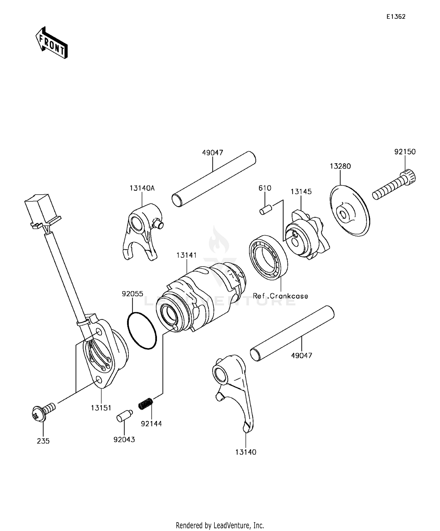 Gear Change Drum/Shift Fork(s)