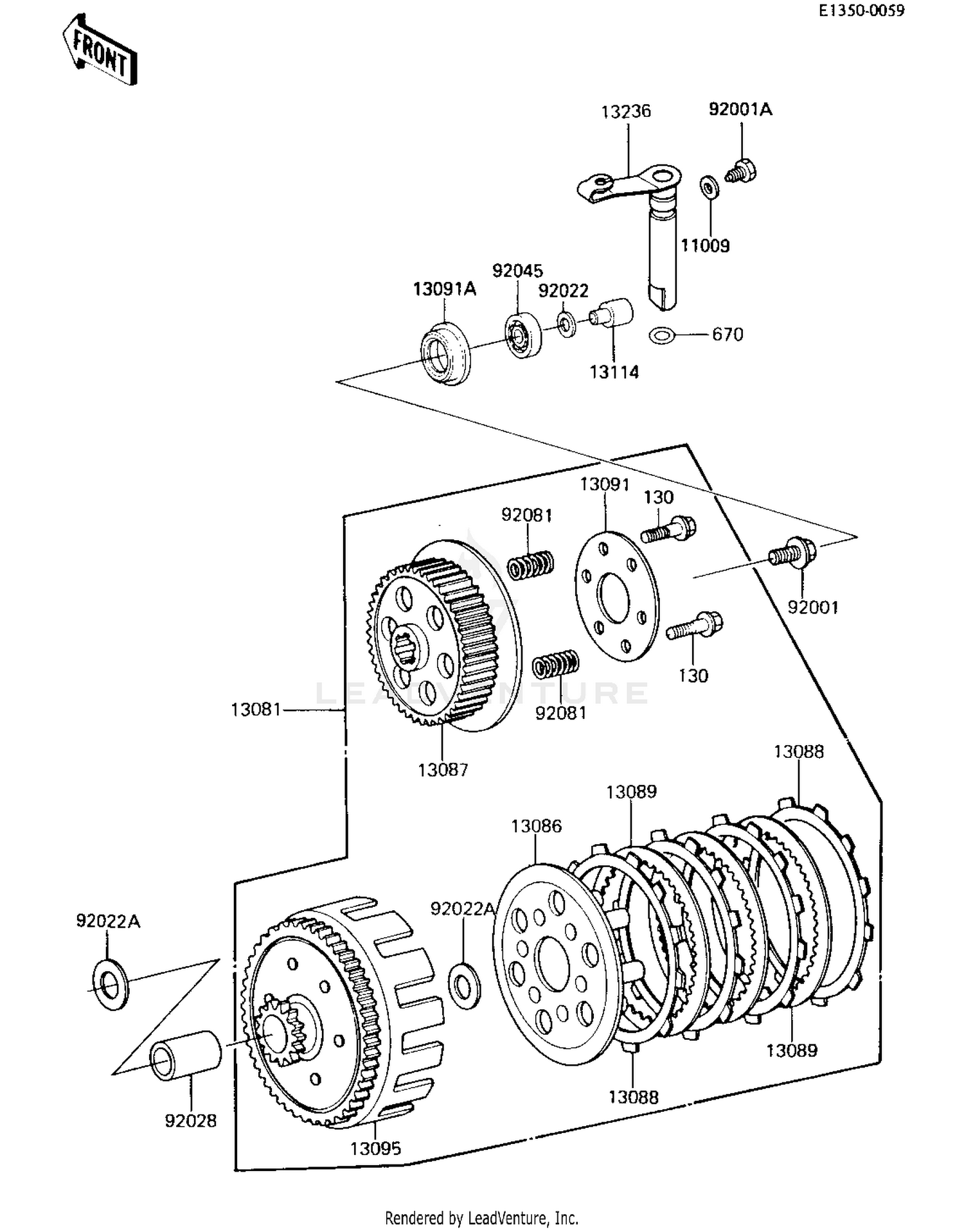 CLUTCH ('84 KX80-E2)