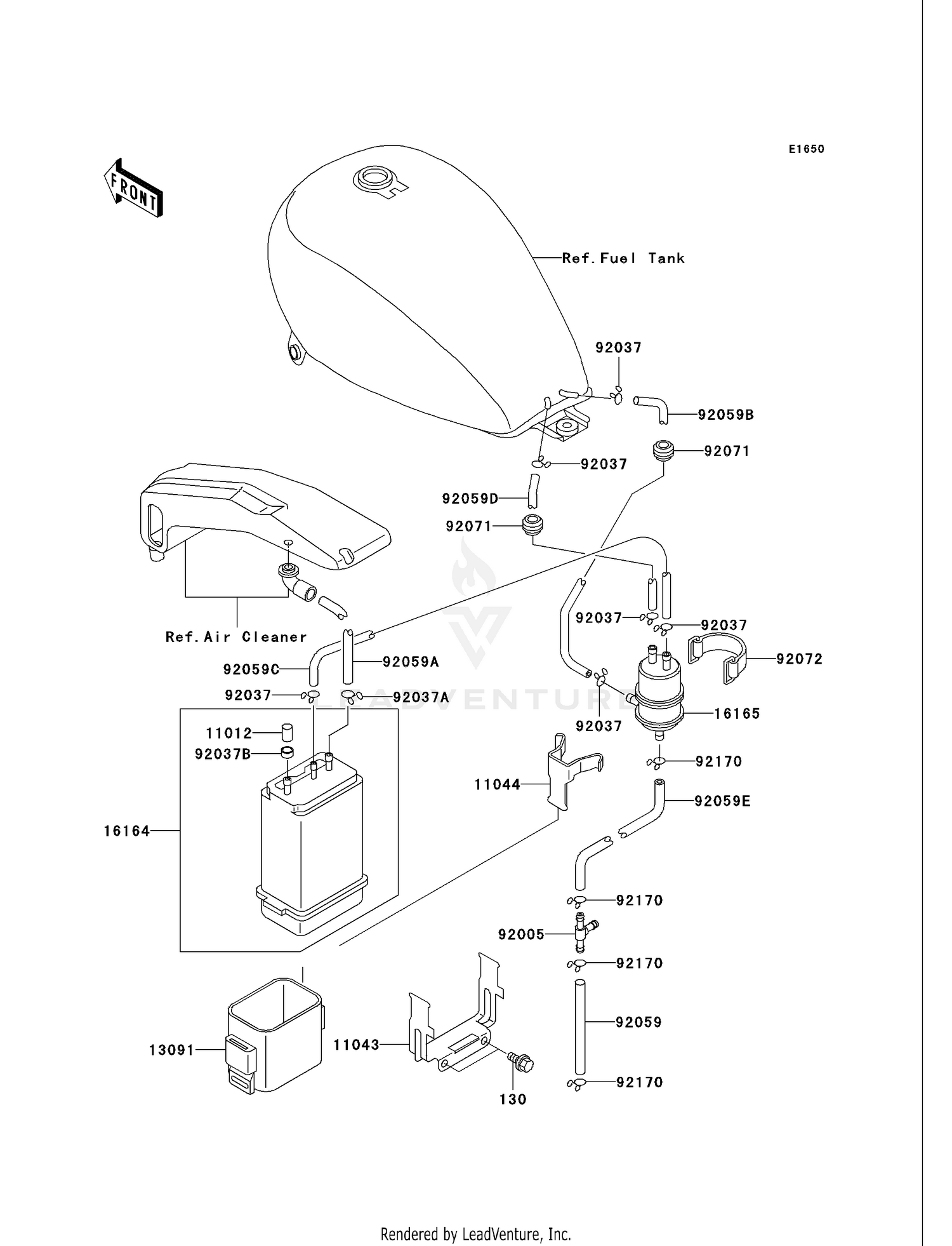 FUEL EVAPORATIVE SYSTEM (CA)