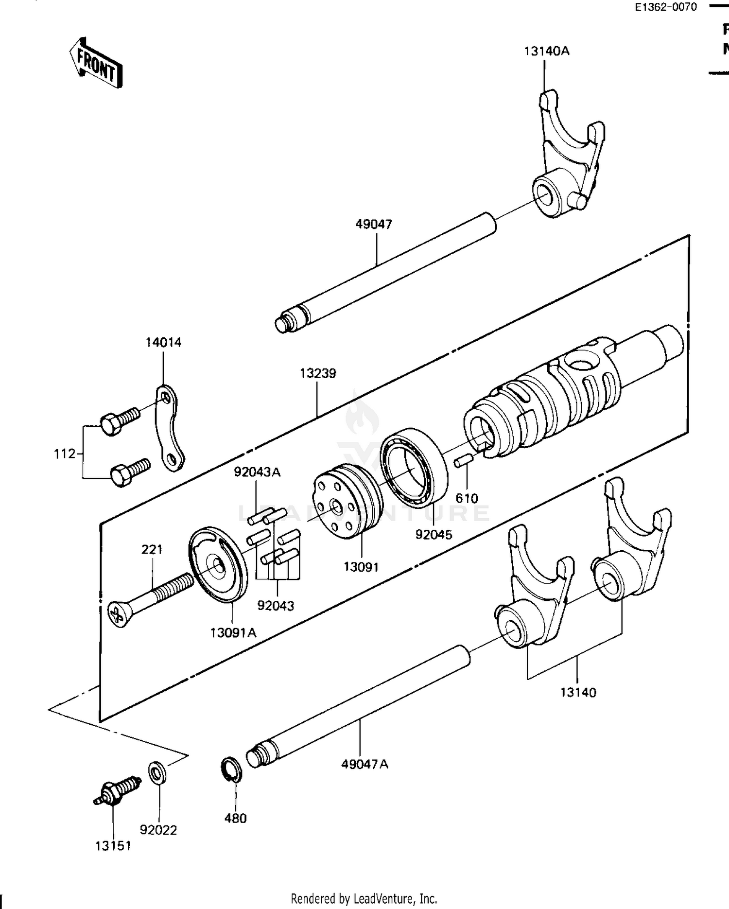 GEAR CHANGE DRUM & FORKS