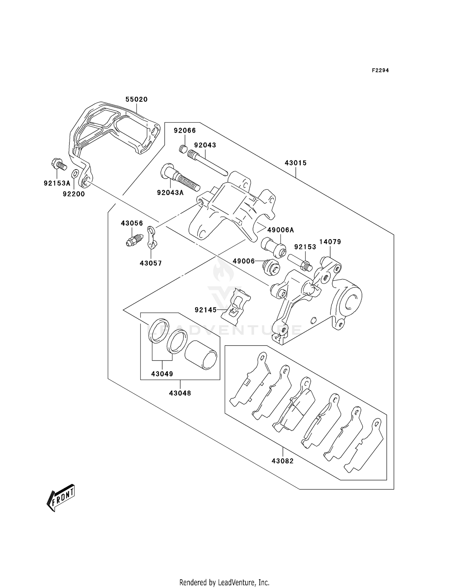 REAR BRAKE (KLX400-B1)