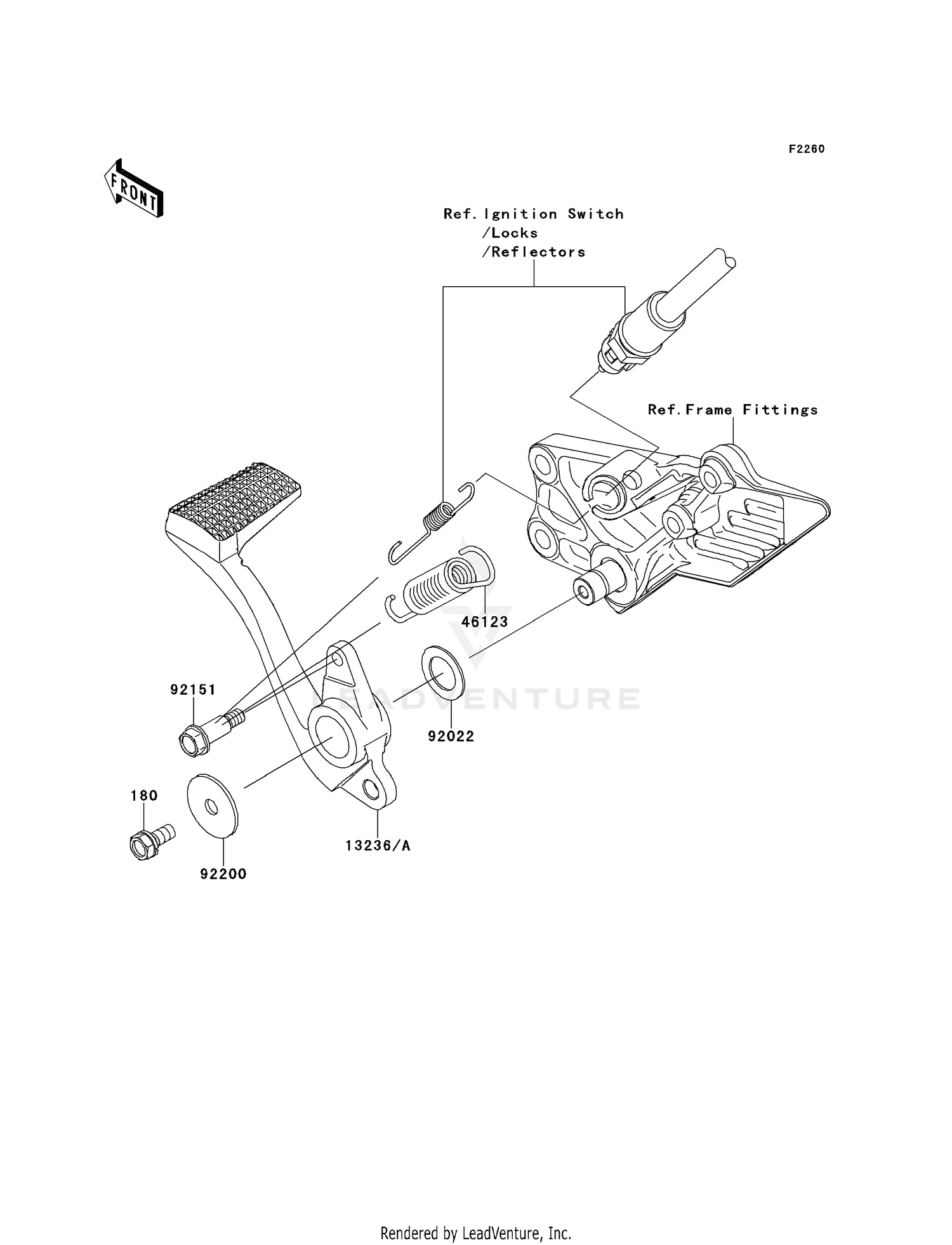 BRAKE PEDAL/TORQUE LINK