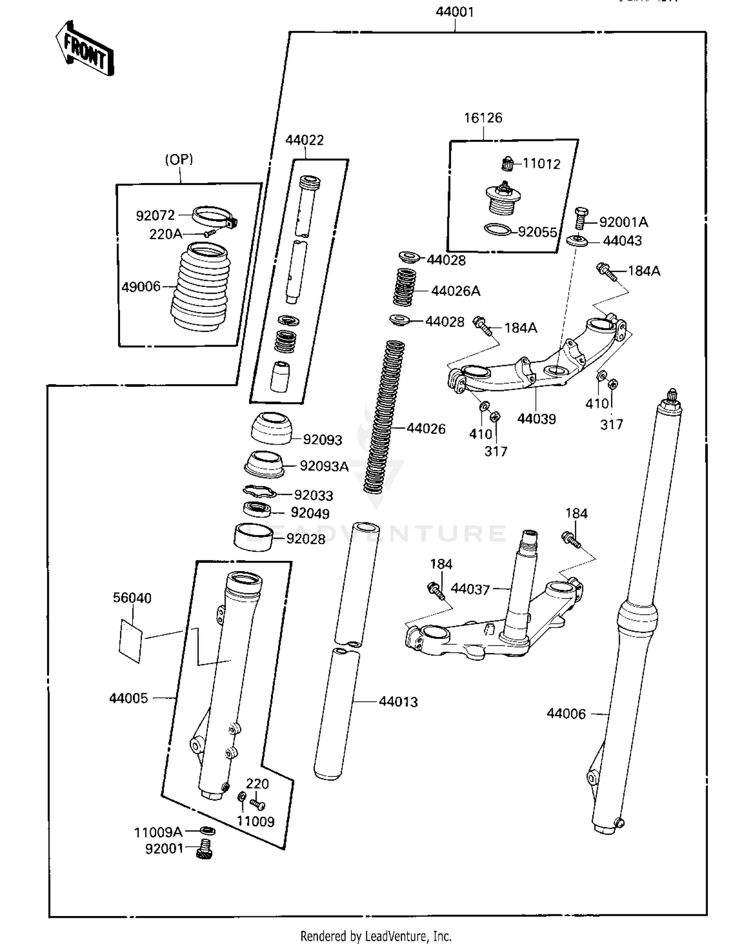 FRONT FORK ('85 A2)
