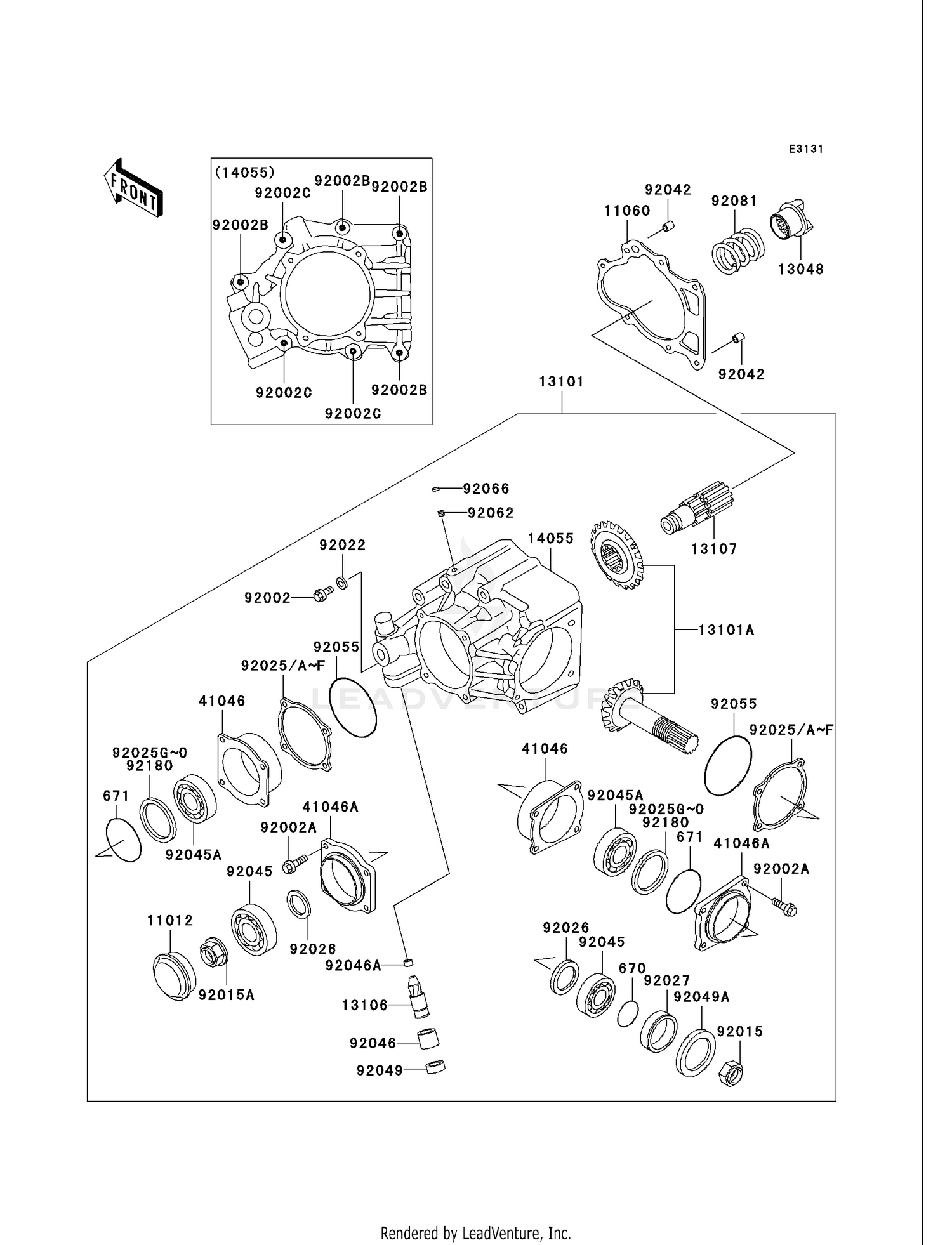 FRONT BEVEL GEAR