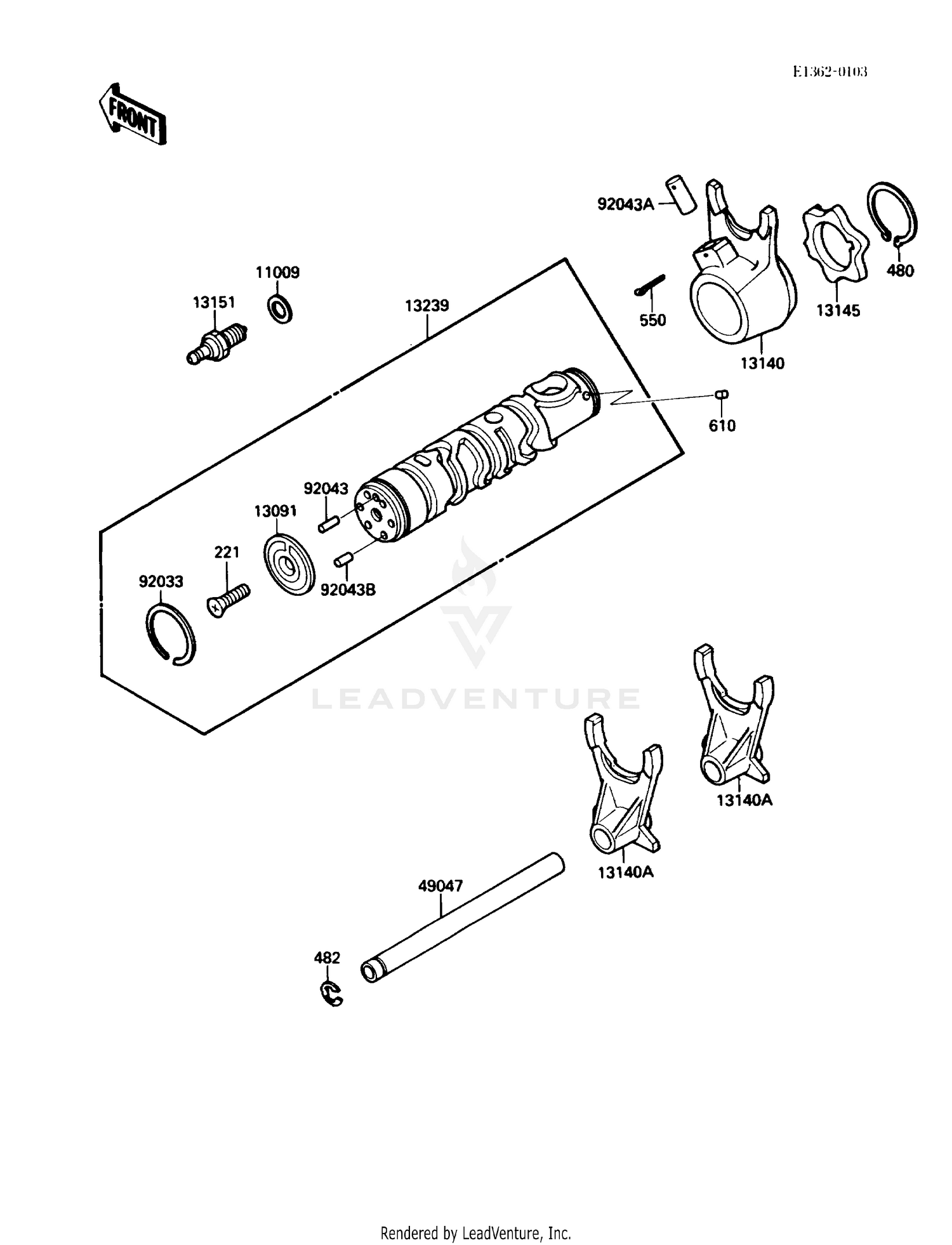 GEAR CHANGE DRUM/SHIFT FORK(S)