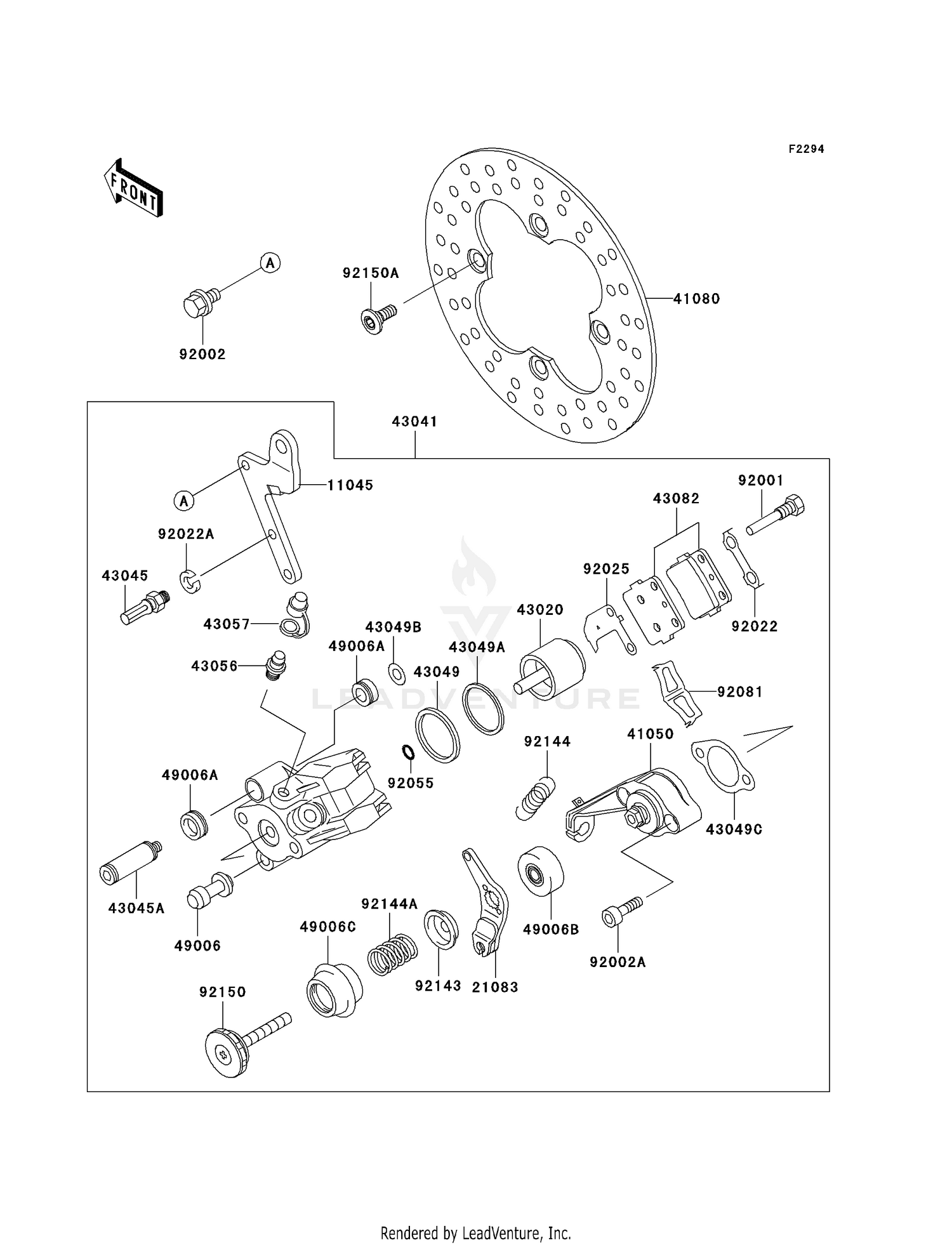 REAR BRAKE (KSF250-A15-A17)