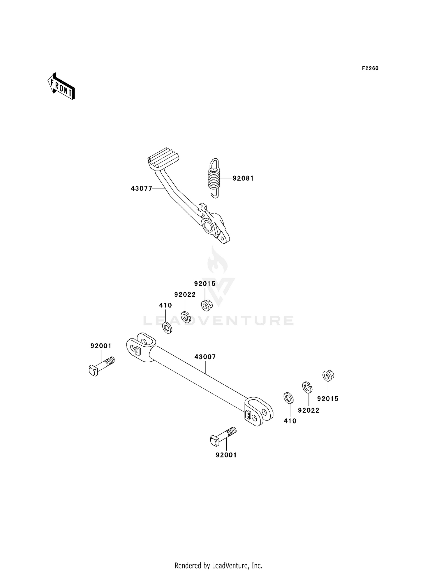 BRAKE PEDAL/TORQUE LINK