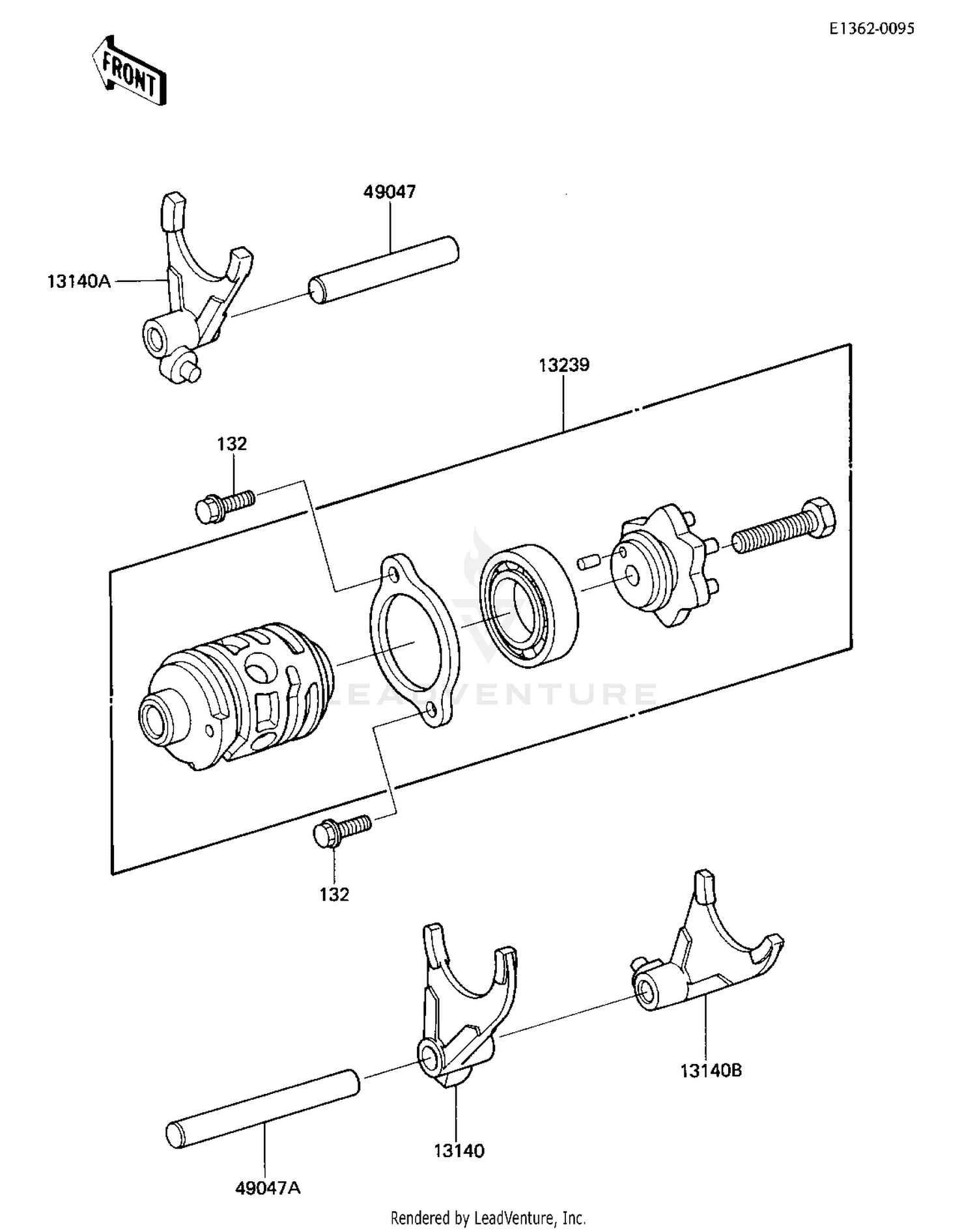 GEAR CHANGE DRUM & FORKS