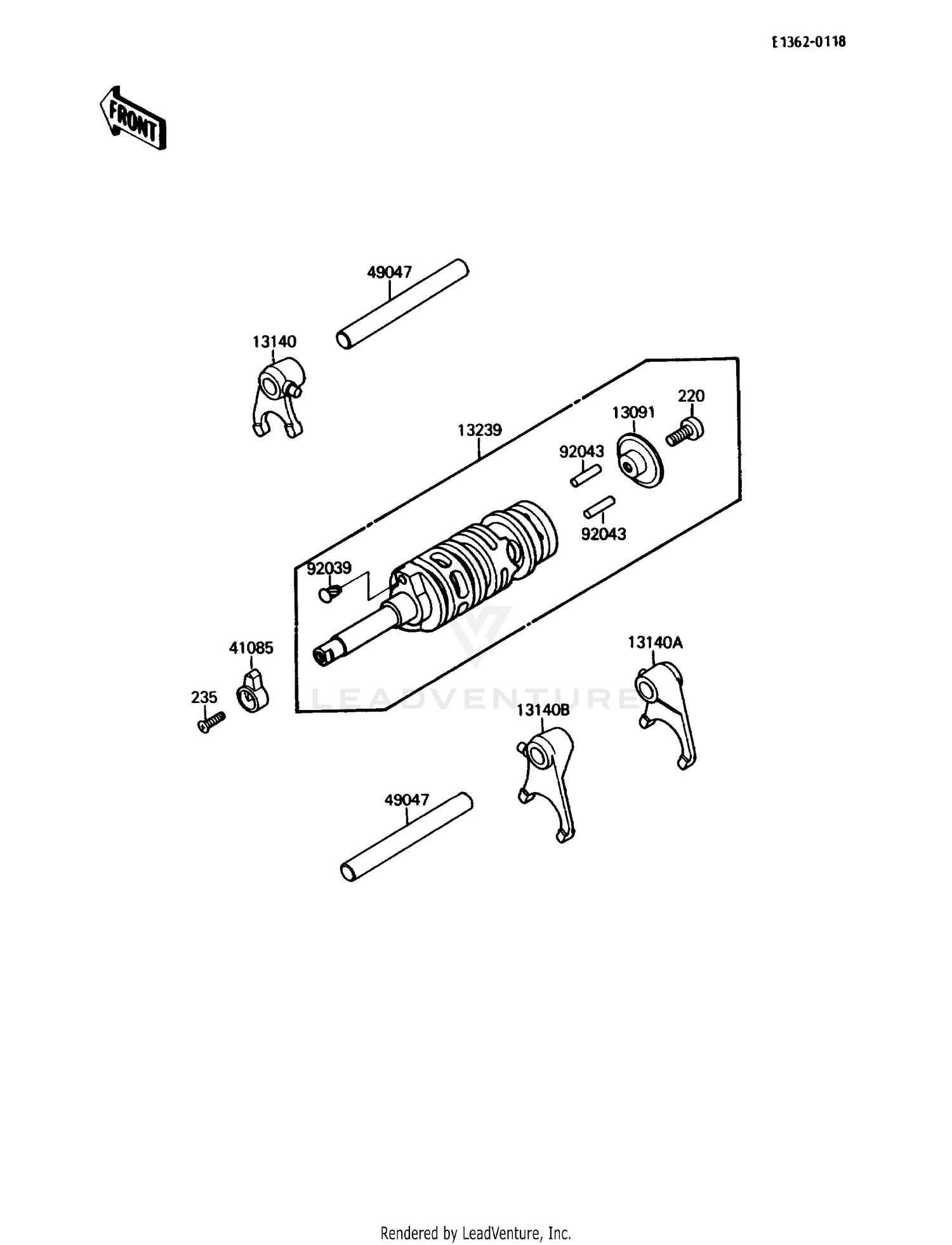 GEAR CHANGE DRUM/SHIFT FORK(S)