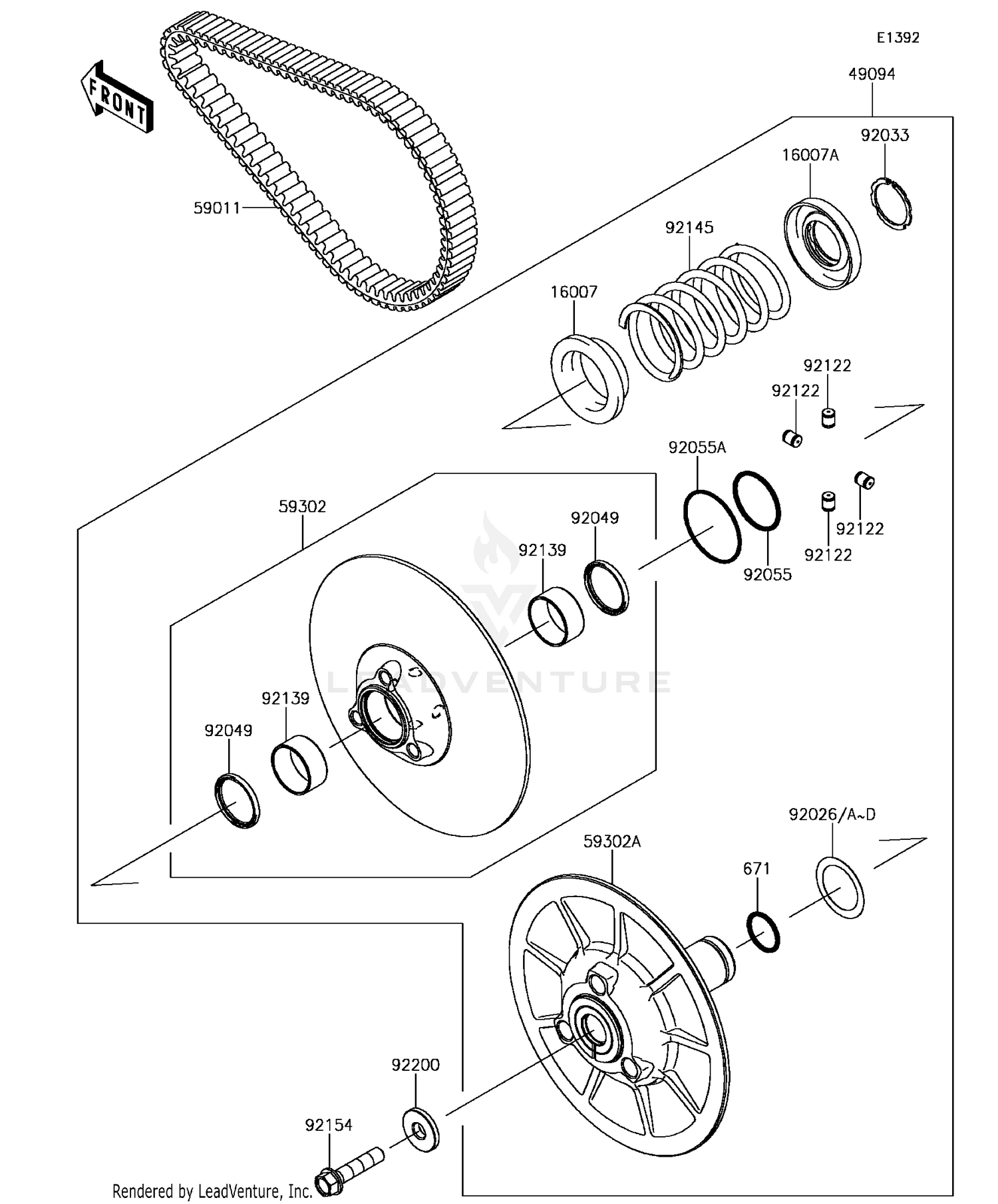Driven Converter/Drive Belt