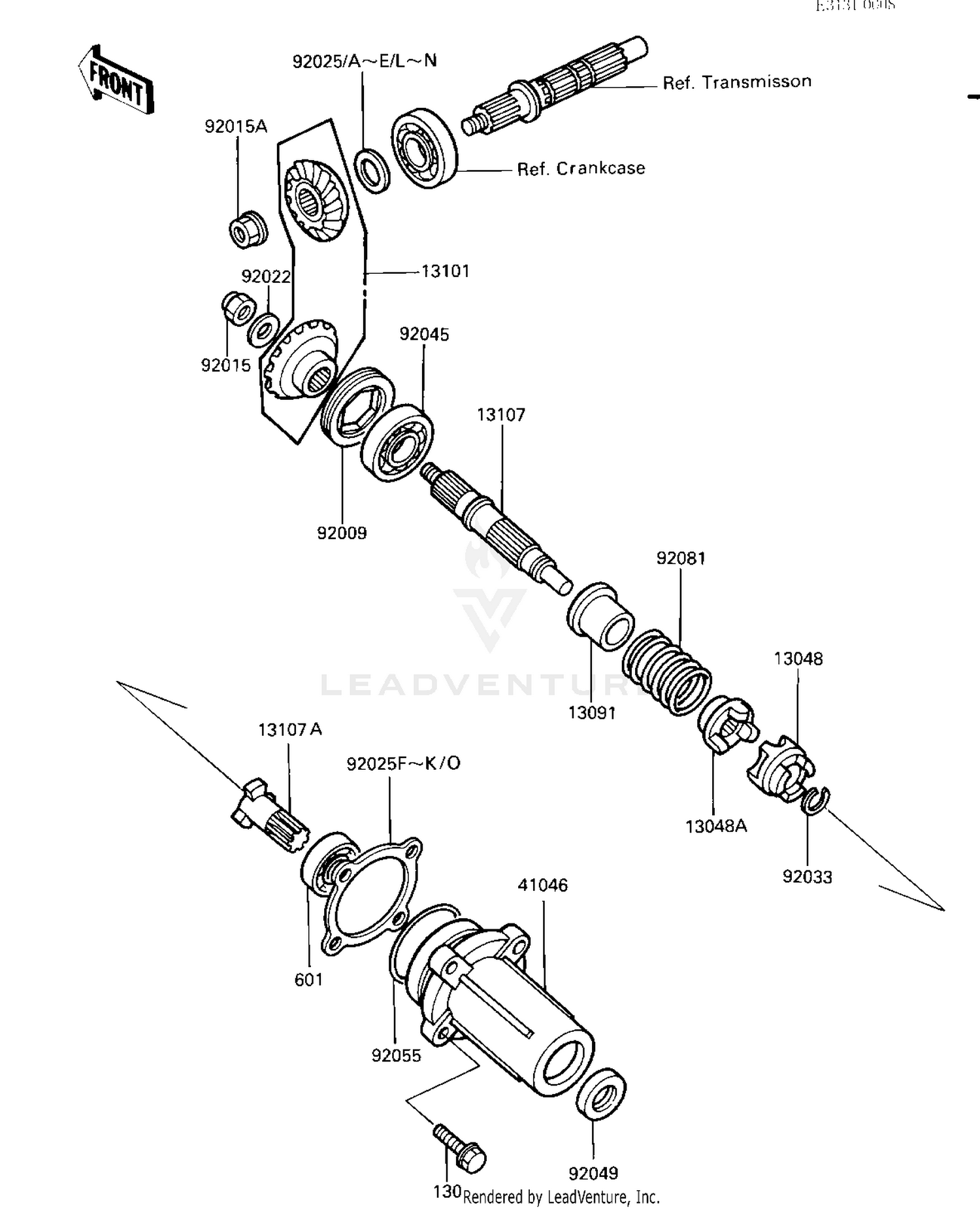 FRONT BEVEL GEARS