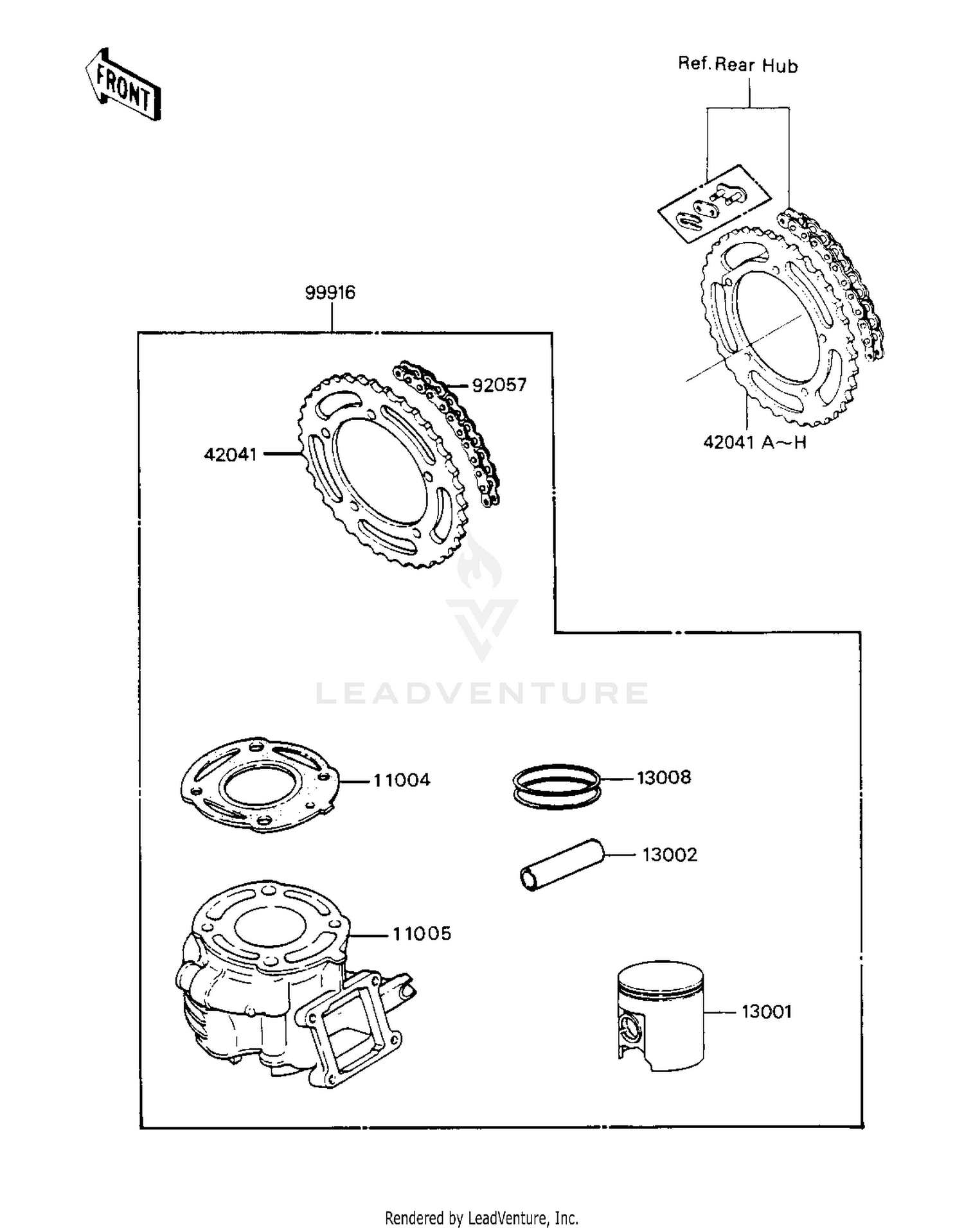 OPTIONAL PARTS ('84 KX80-E2)