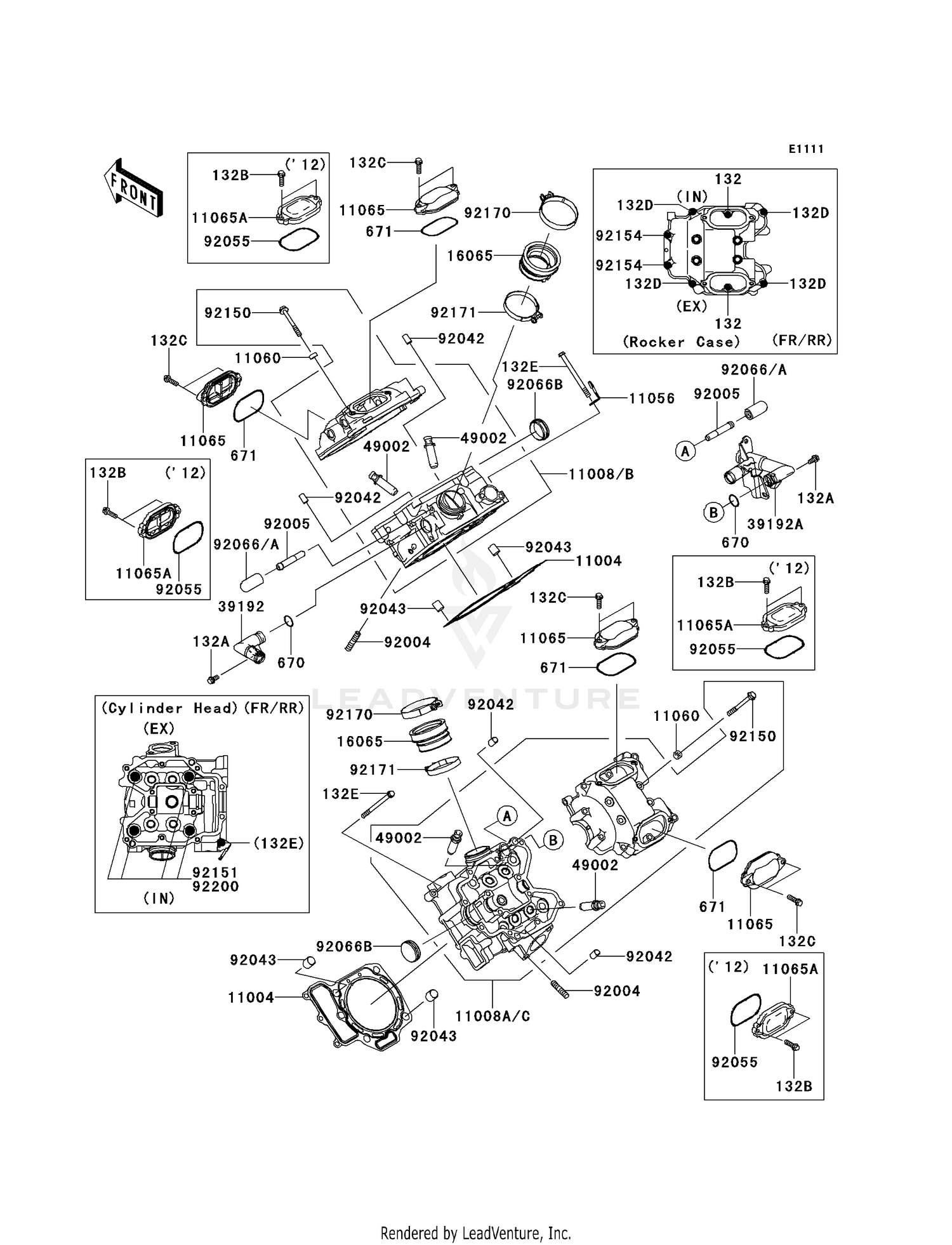 CYLINDER HEAD (-VF750DE095936)