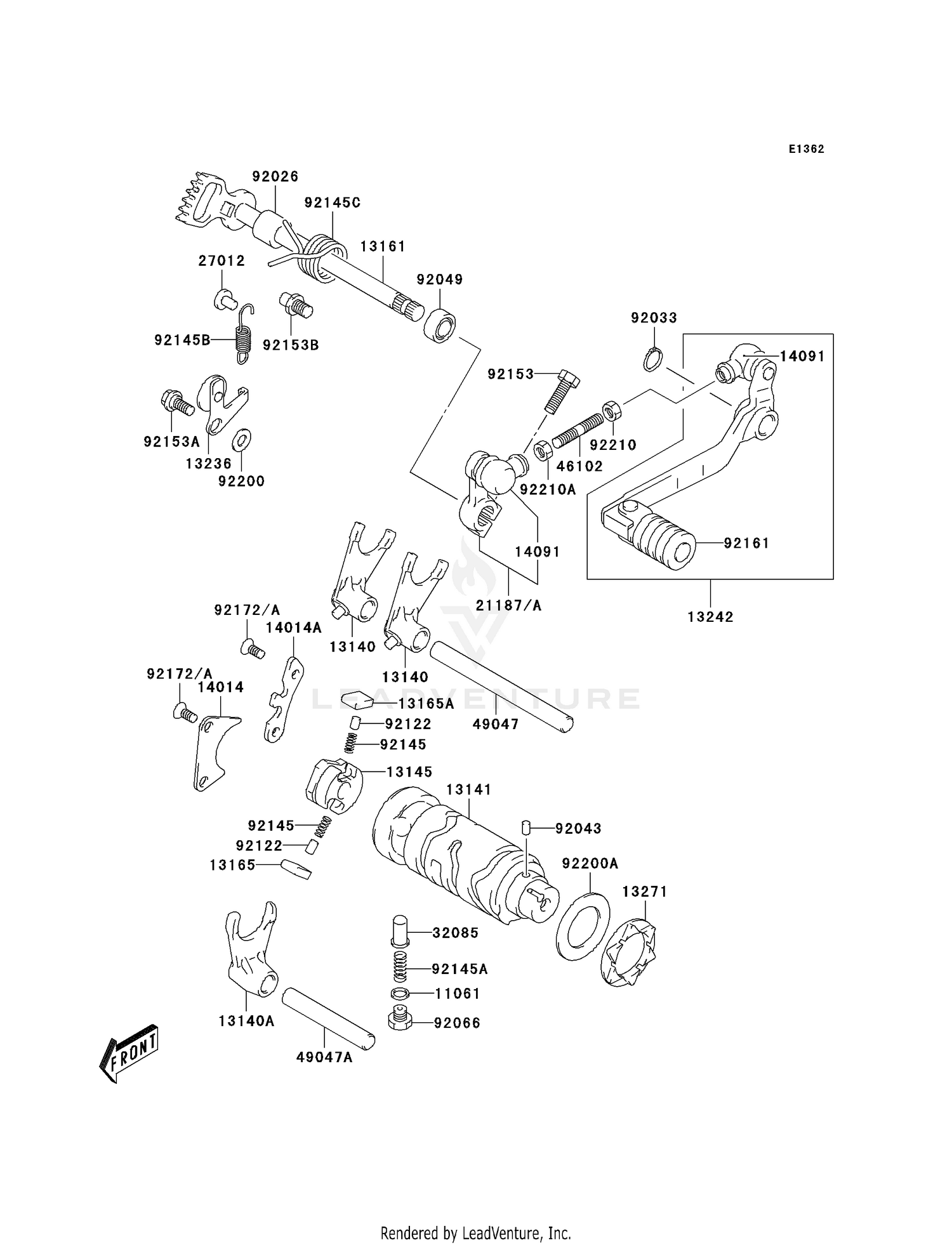 GEAR CHANGE DRUM/SHIFT FORK(S)