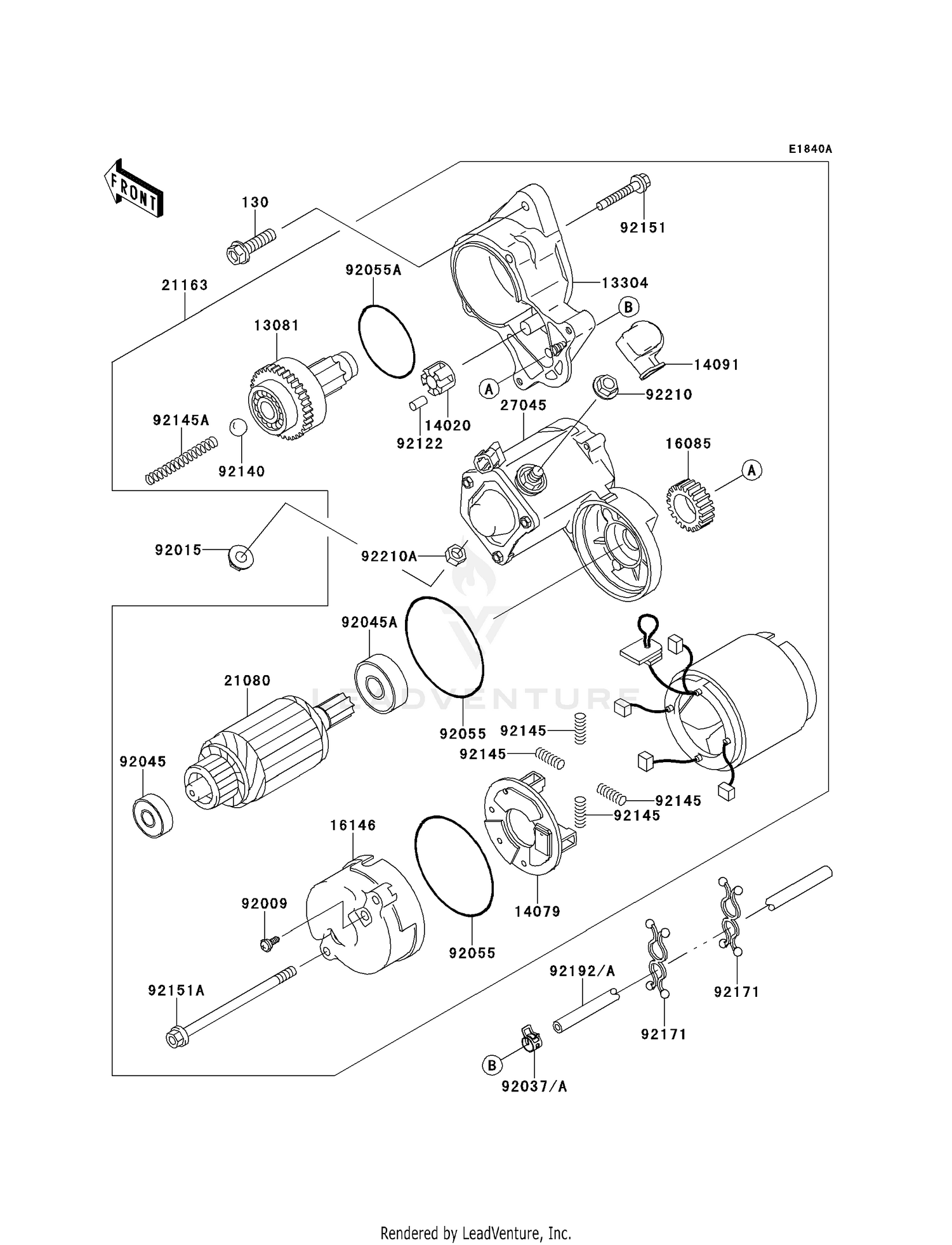 STARTER MOTOR (FD620DE485833-)